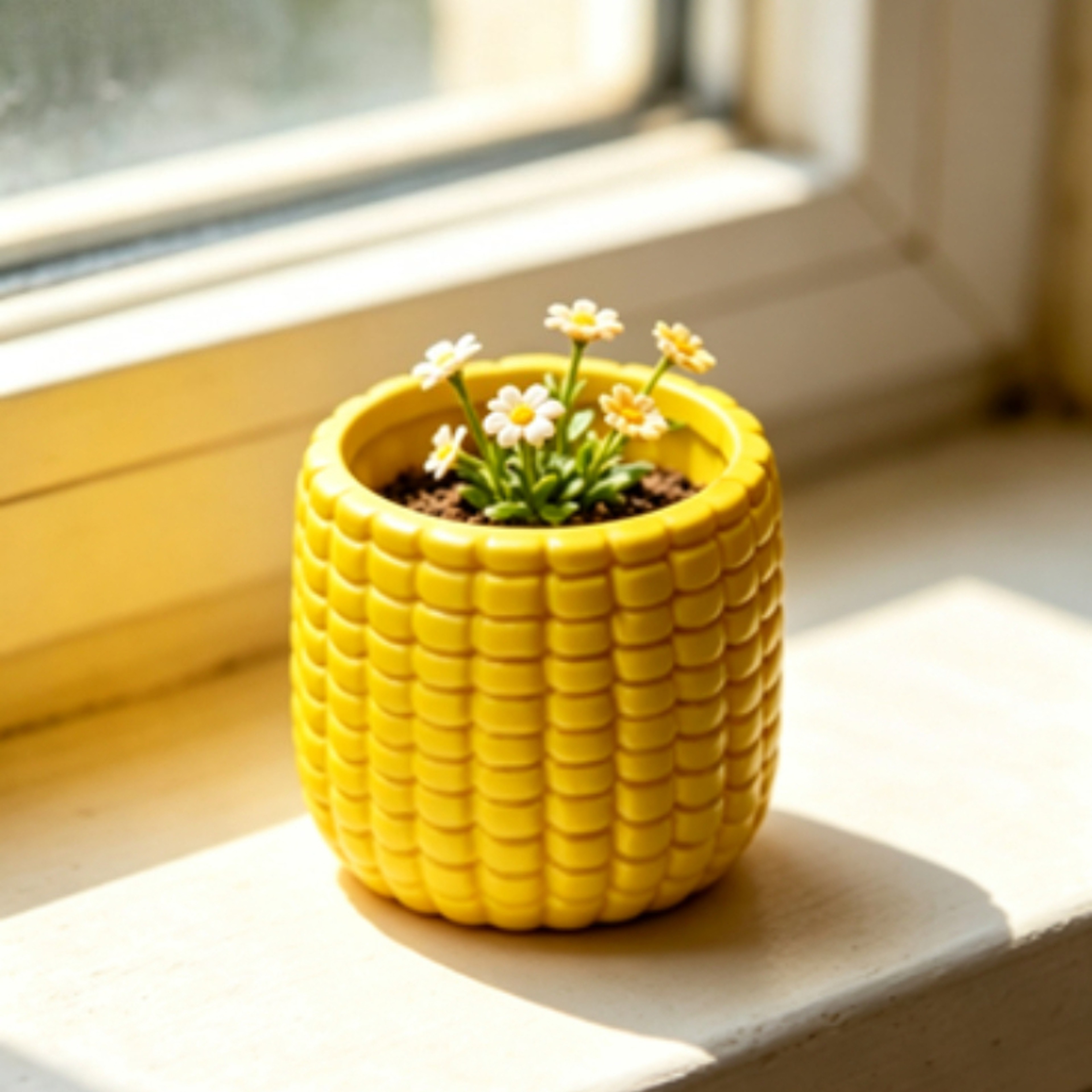 Corn Shaped Succulent Flower Pot Creative Window Sill Mini Plant Holder 1