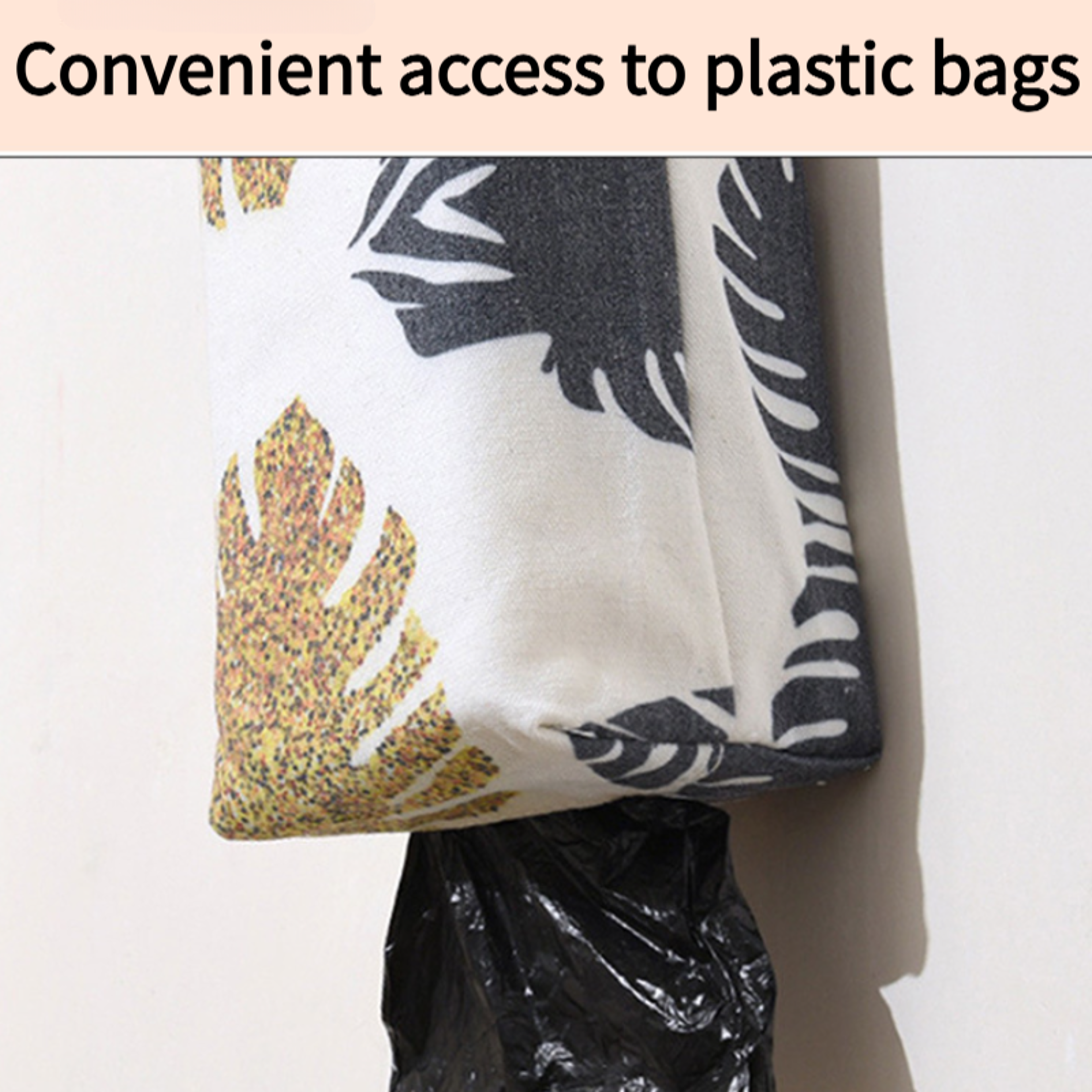 Vintage Wall Mount Plastic Bag Dispenser Grocery Bag Organizer 1