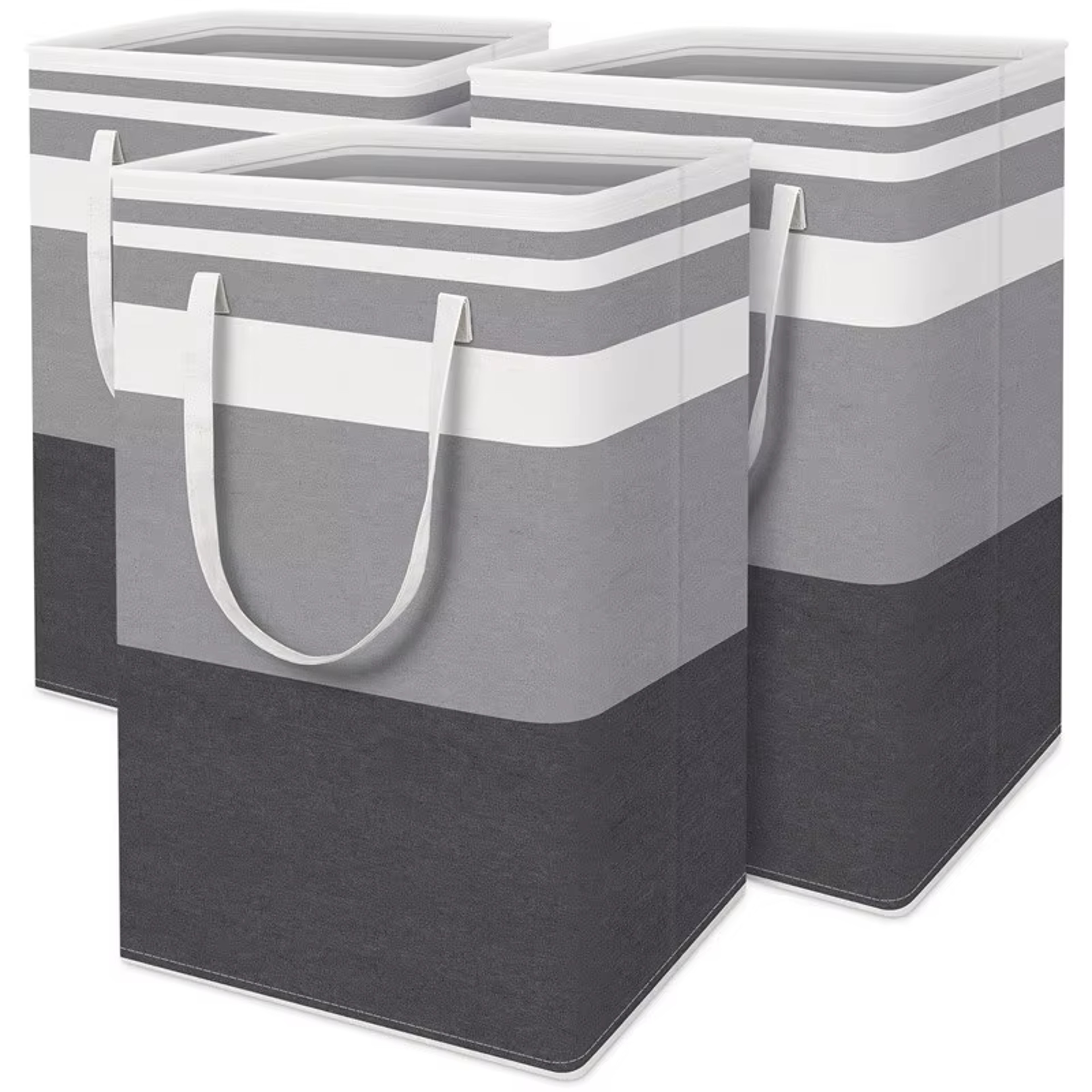 Large Capacity Waterproof Foldable Cotton Linen Laundry Basket Storage Bag – view 1