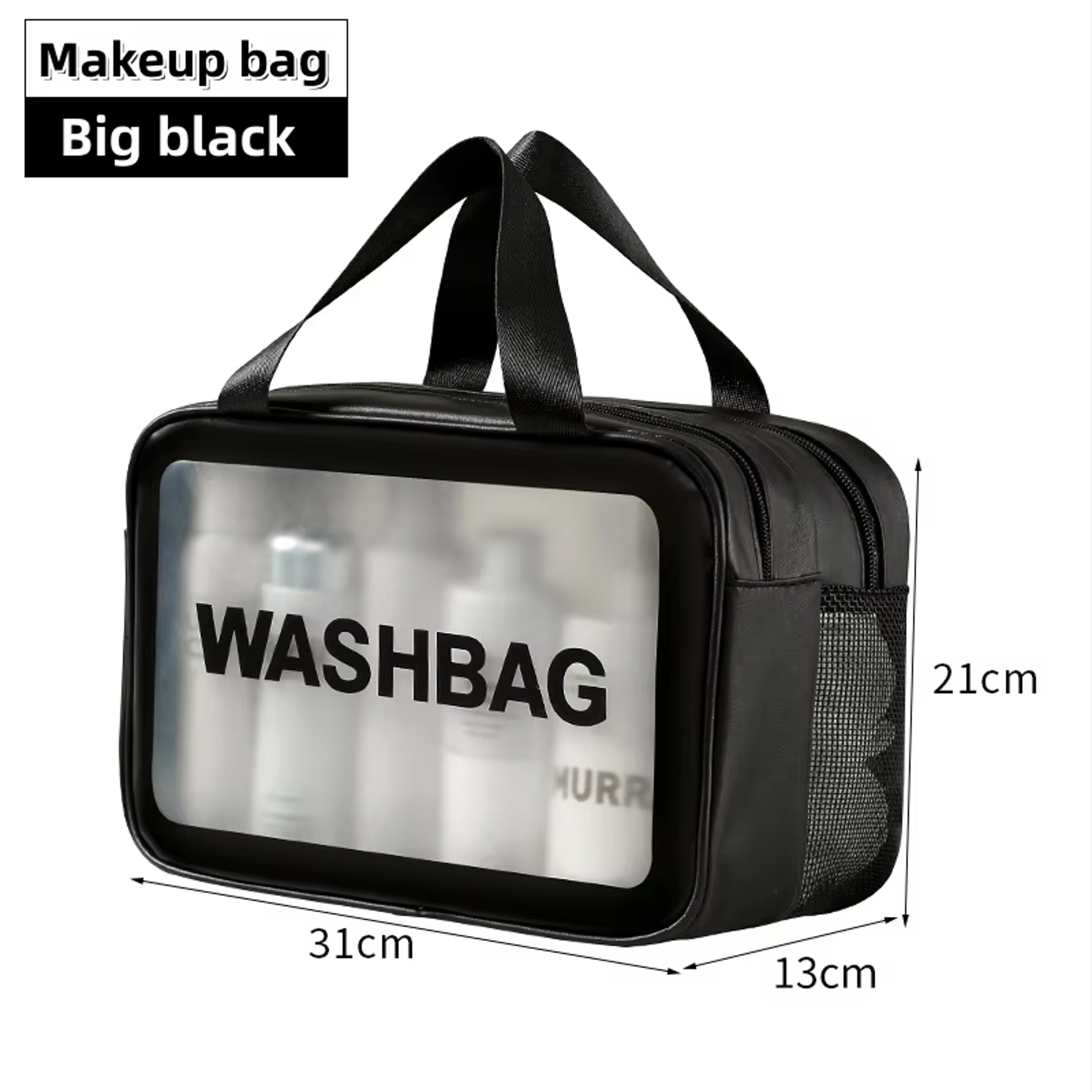 Large Capacity Double Layer Travel Toiletry Bag Cosmetic Storage Organizer 7