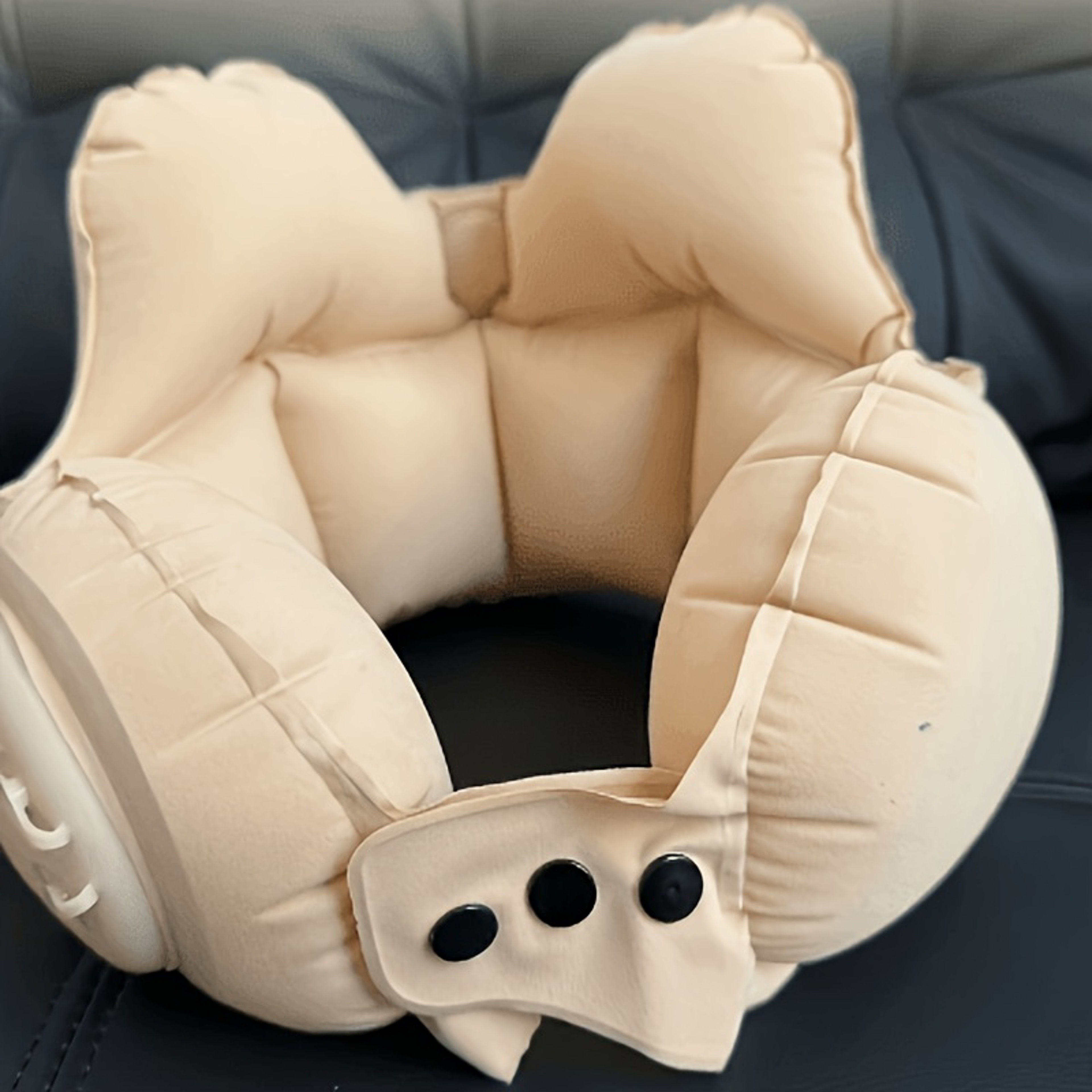 Inflatable Travel Pillow U Shaped Neck Support For Flights Car Office 0