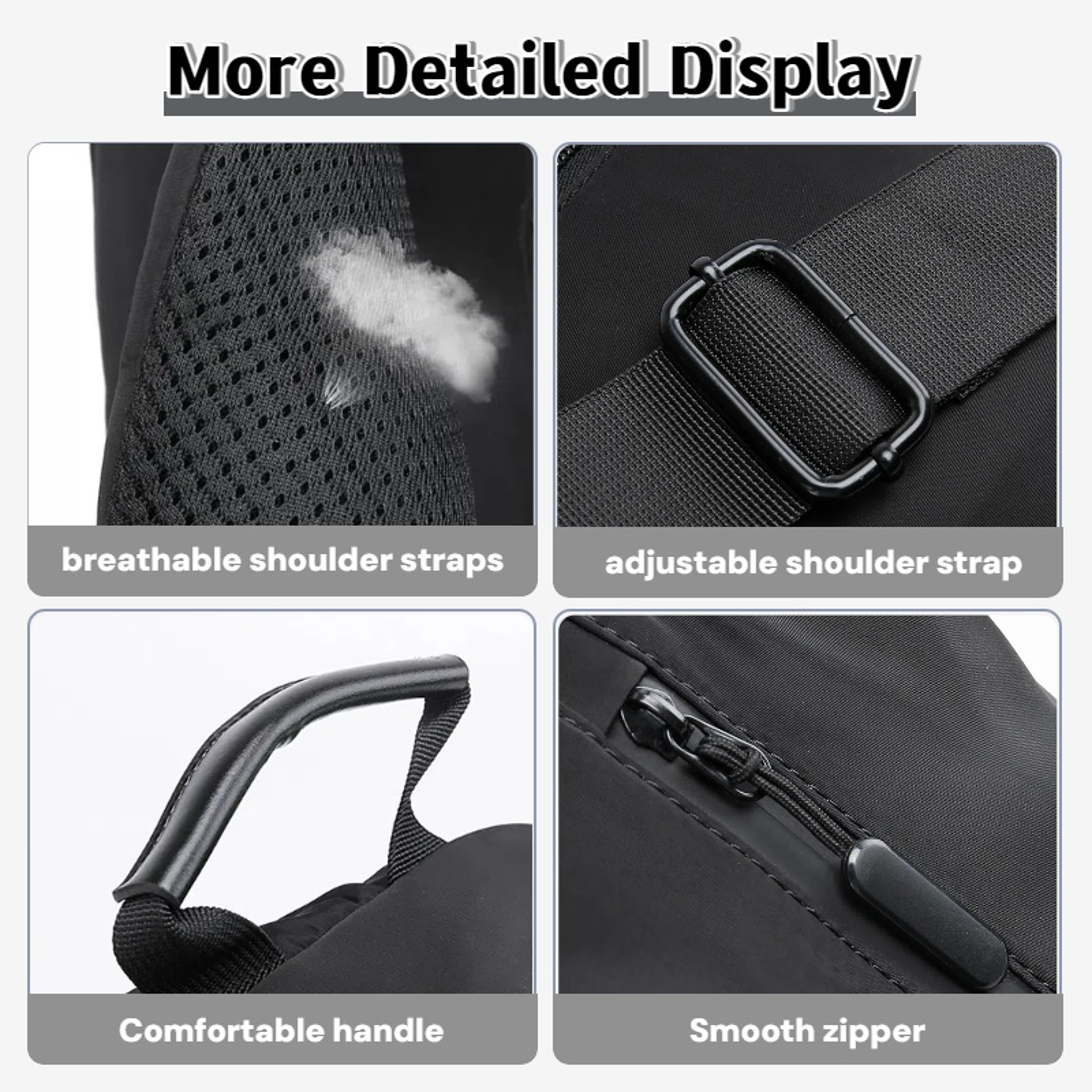 Multi Functional Chest Bag Mens Crossbody Bag with Multi Pocket Storage for Sports and Travel – view 5
