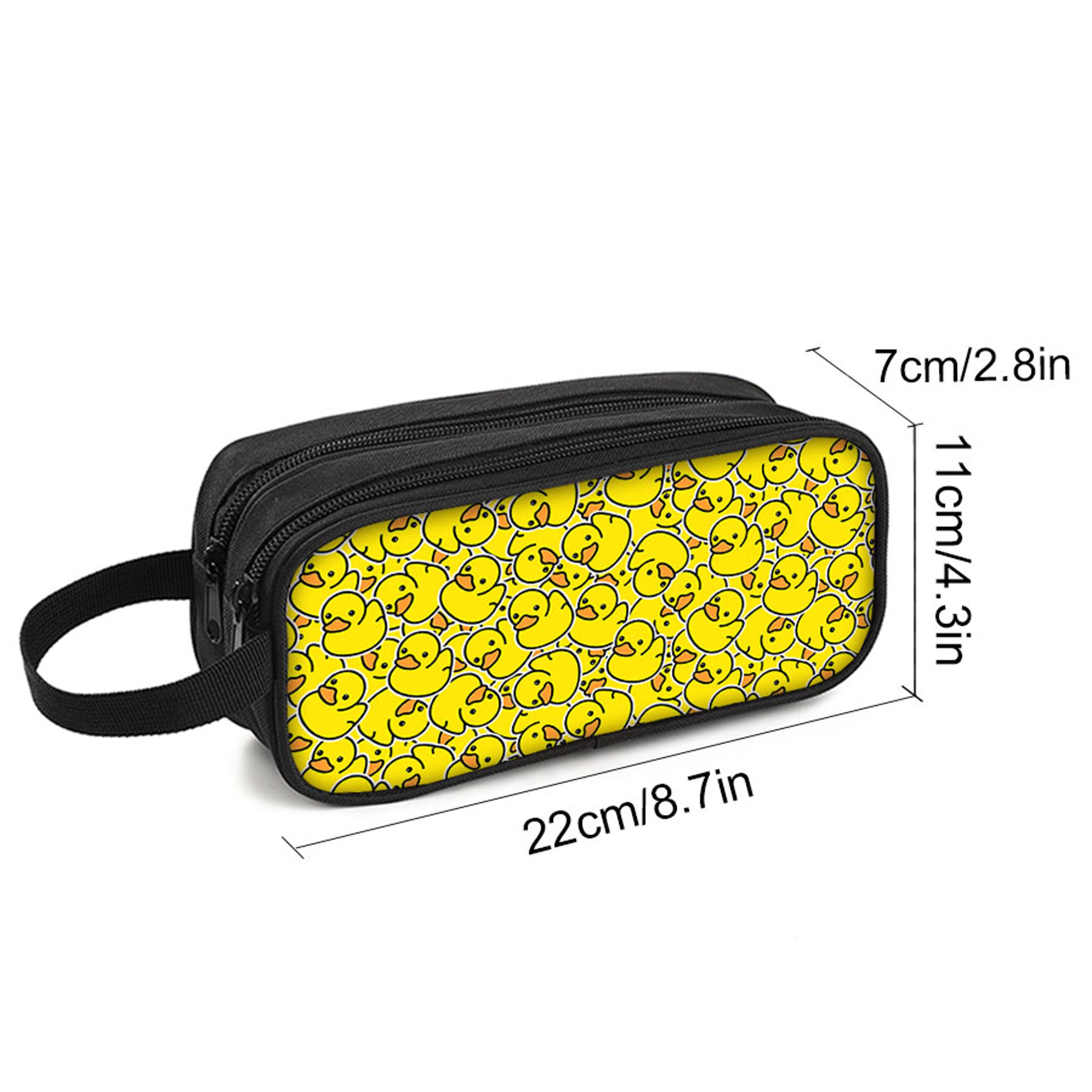 Yellow Duck Double Layer Pencil Case Cute Cartoon School Bag for Kids – view 2