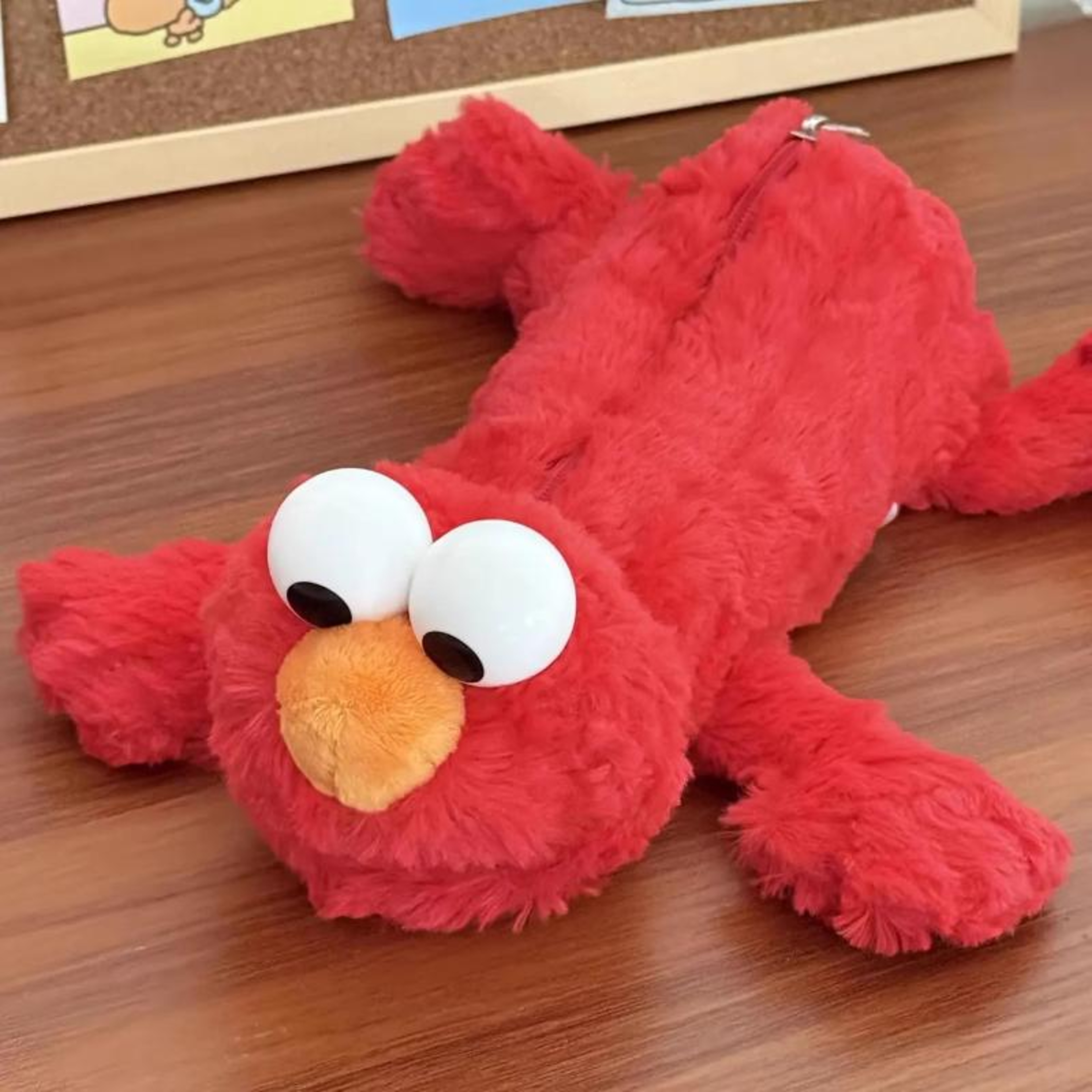 Red Mockingbird Plush Pencil Case Cute Kawaii School Storage Bag – view 5