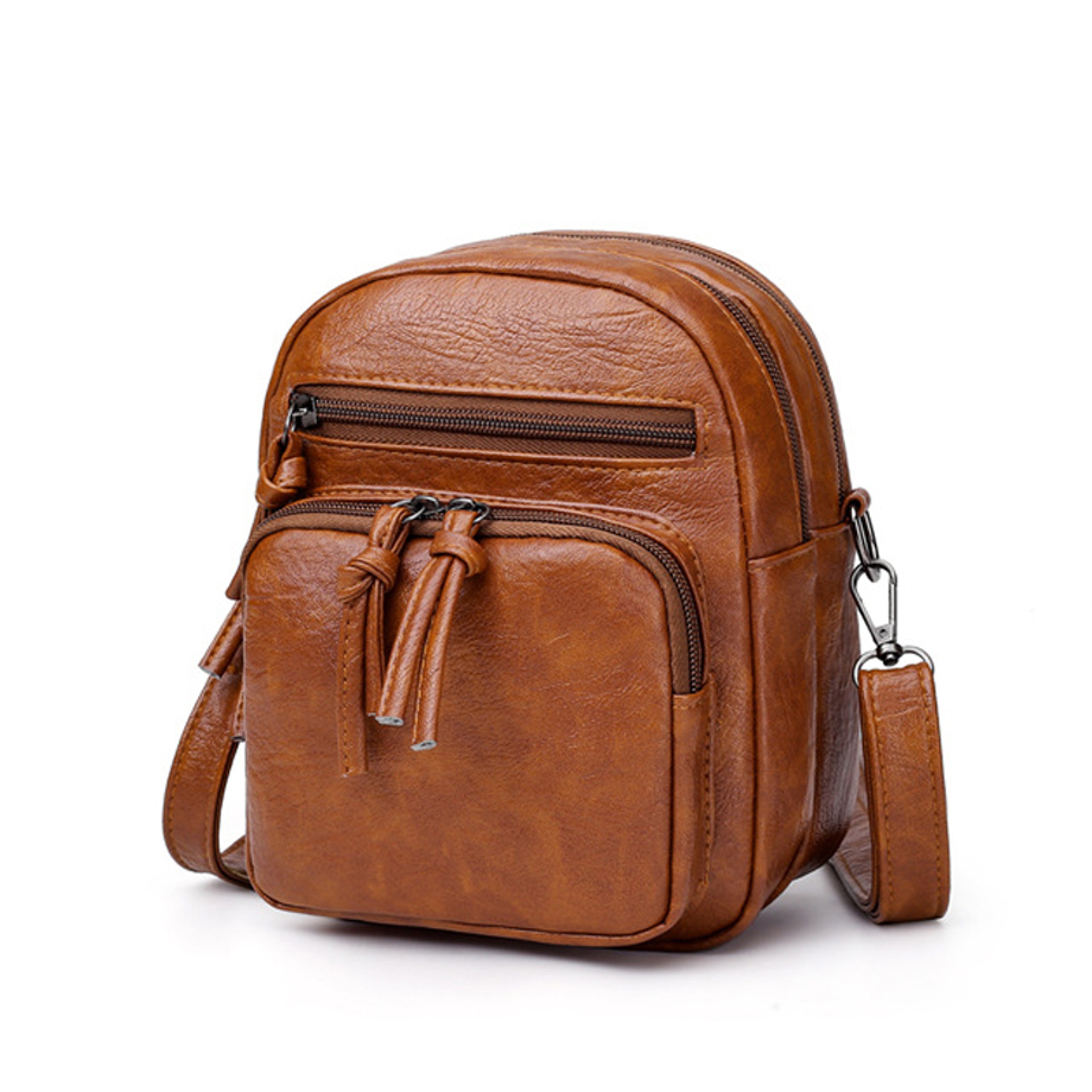 Vintage Casual Crossbody Bag For Women Soft PU Leather Shoulder Purse 1
