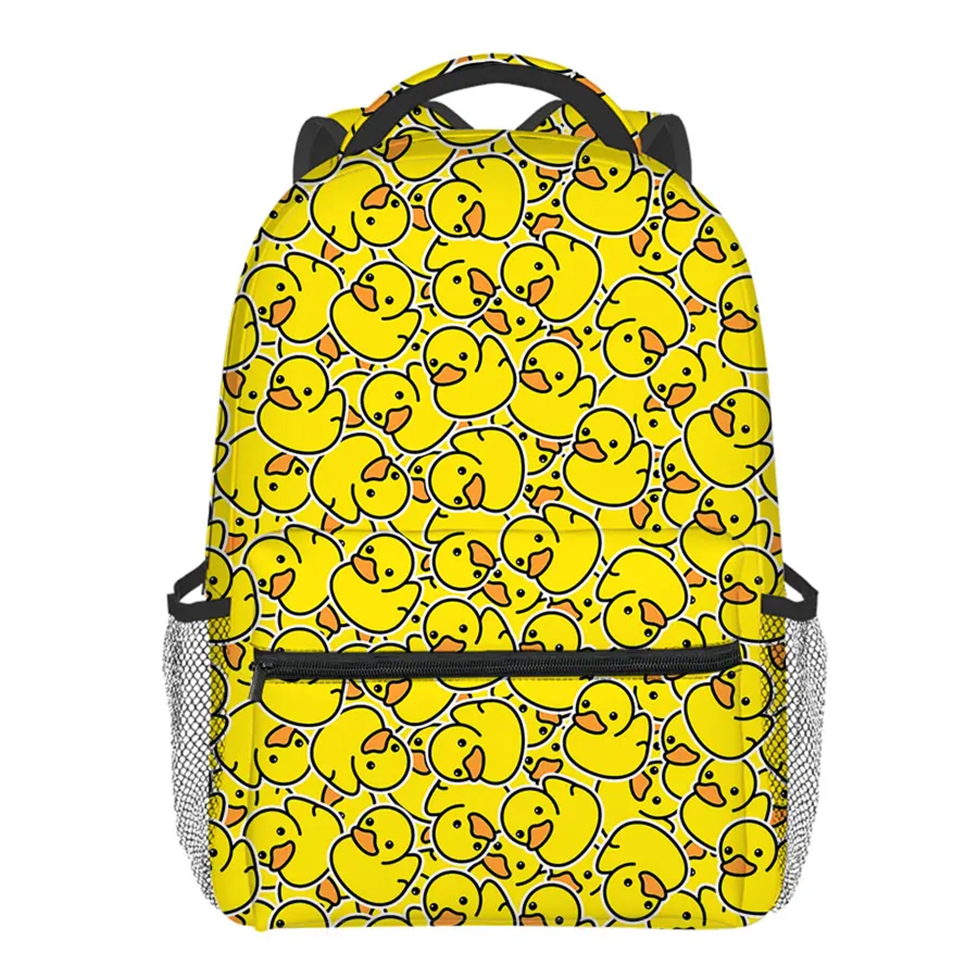 Yellow Duck Cartoon Backpack for Kids Cute Waterproof School Bag – view 7