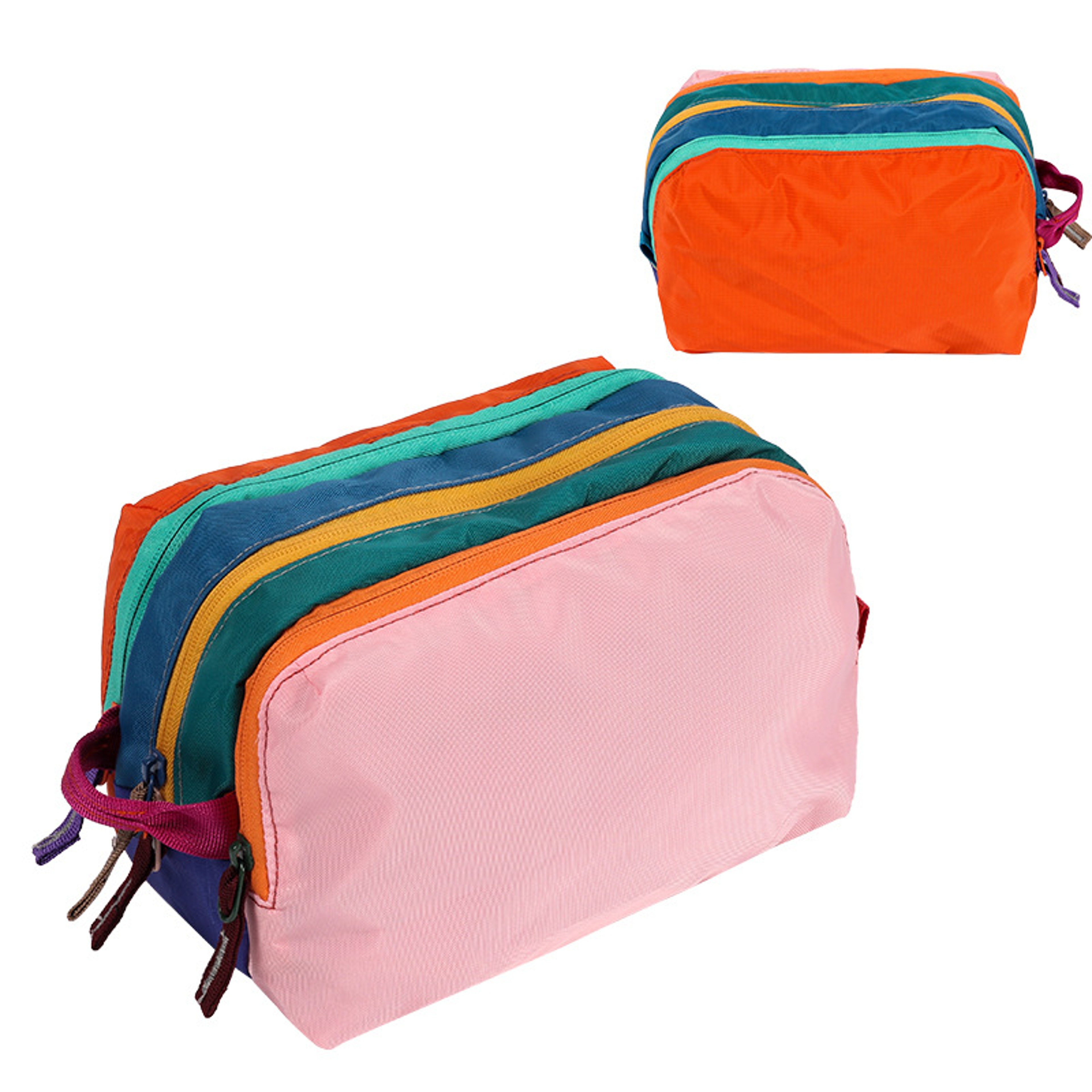 Dopamine Color Travel Toiletry Bag Makeup Organizer With Multi Compartment Storage 0