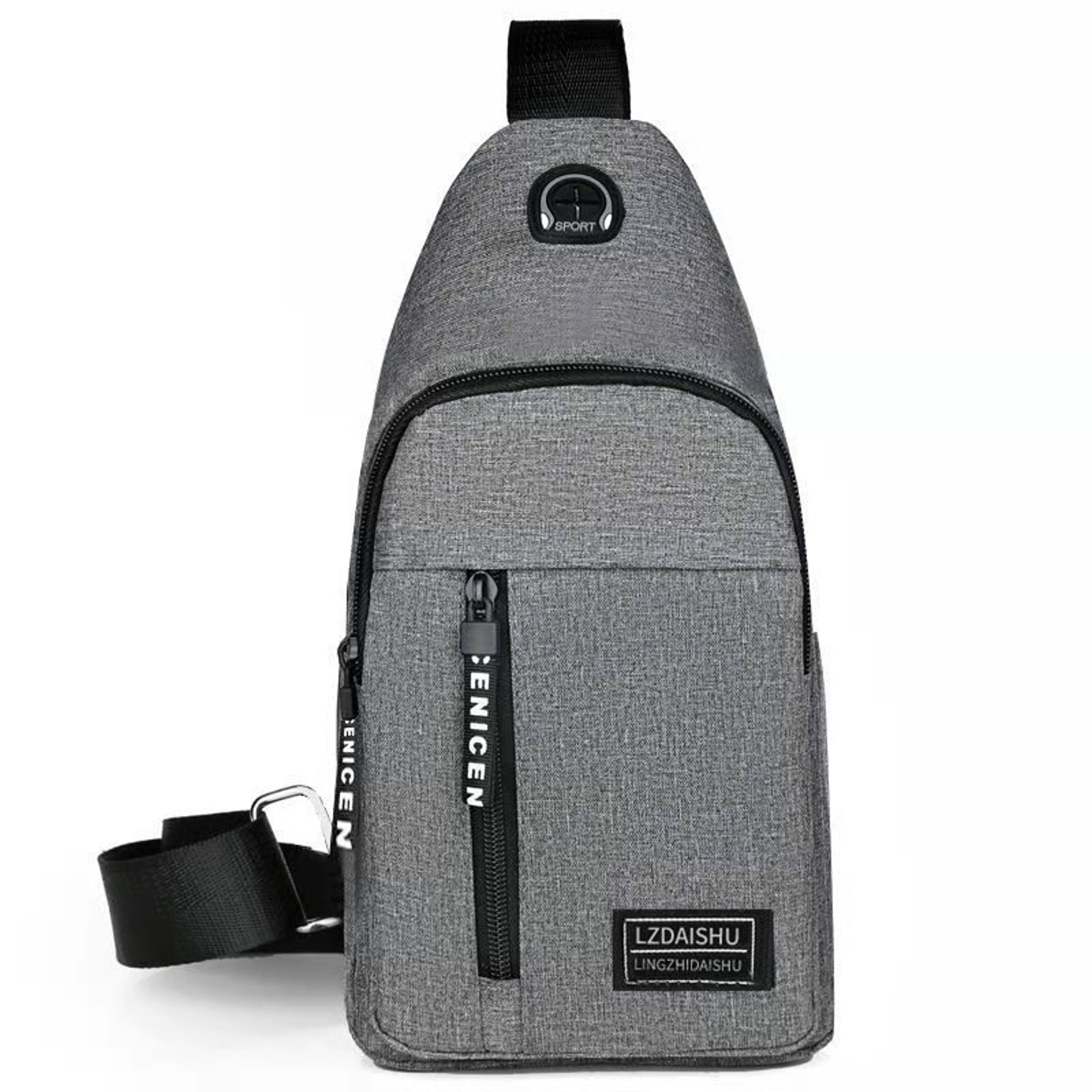 Mens Canvas Chest Bag Casual Crossbody Sling Bag For Outdoor Travel 7