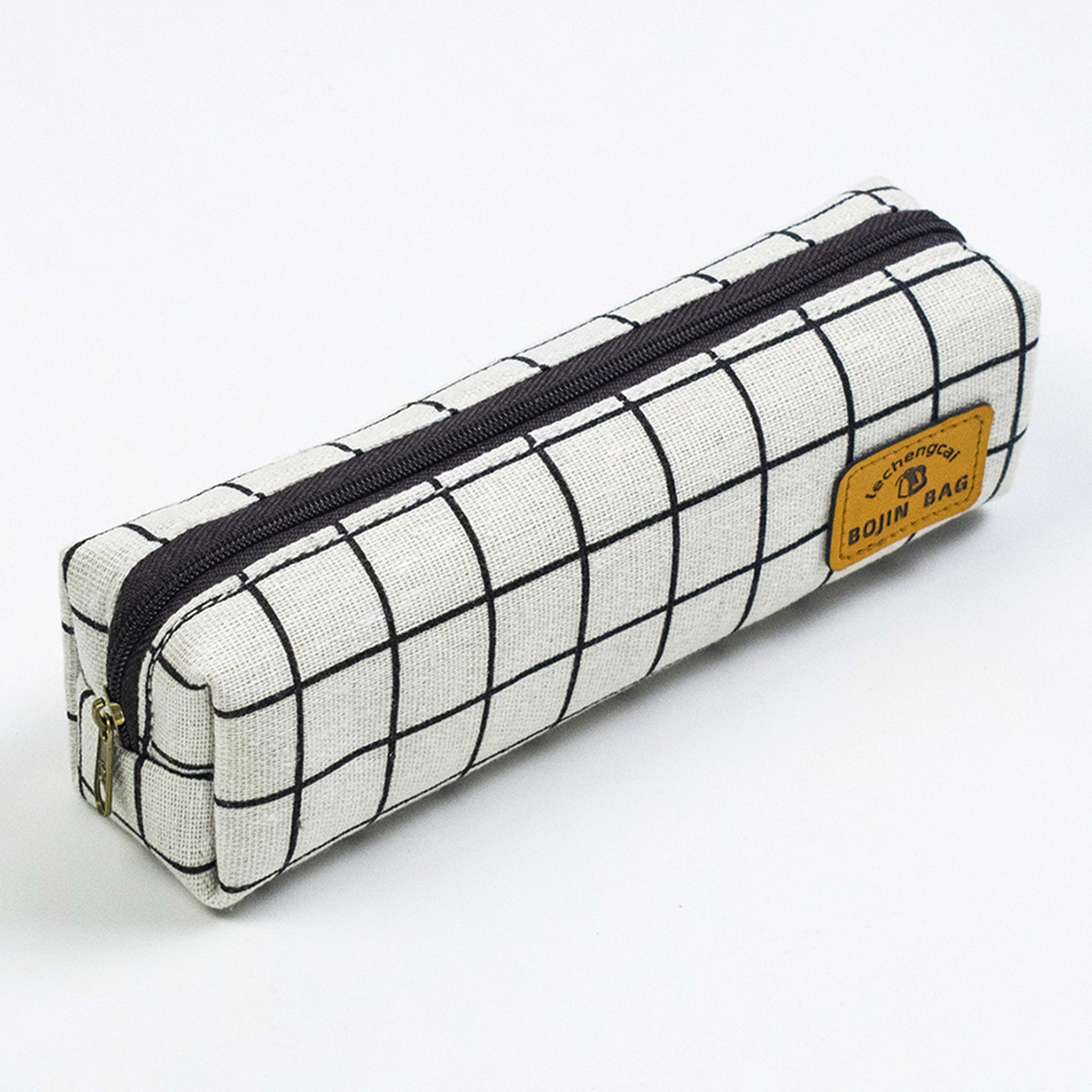 Plaid Pencil Case Stylish Grid Pattern Pencil Pouch For School And Office Supplies 6