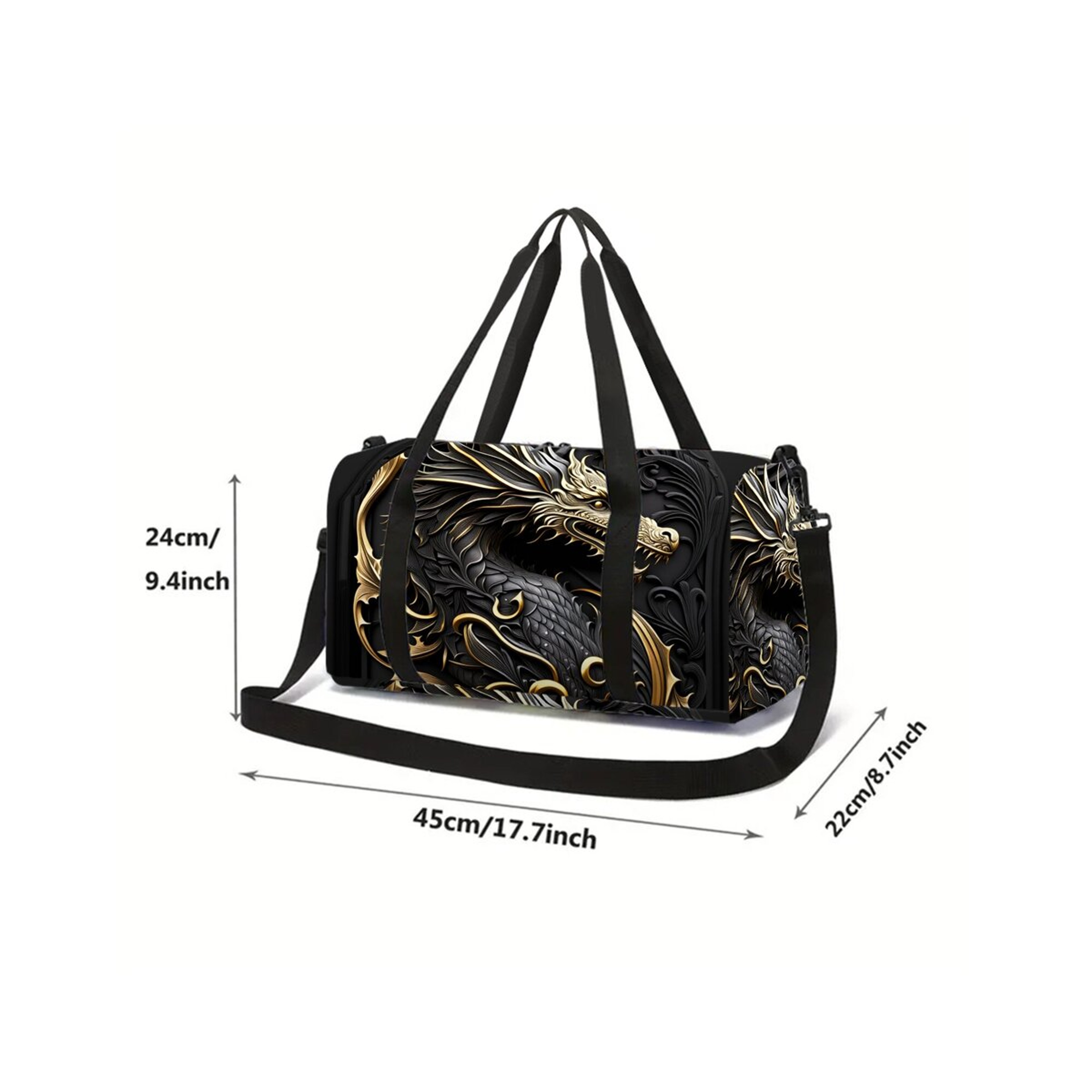 Metal Dragon Pattern Cartoon Backpack Large Capacity School Travel Bag for Boys Girls – view 2