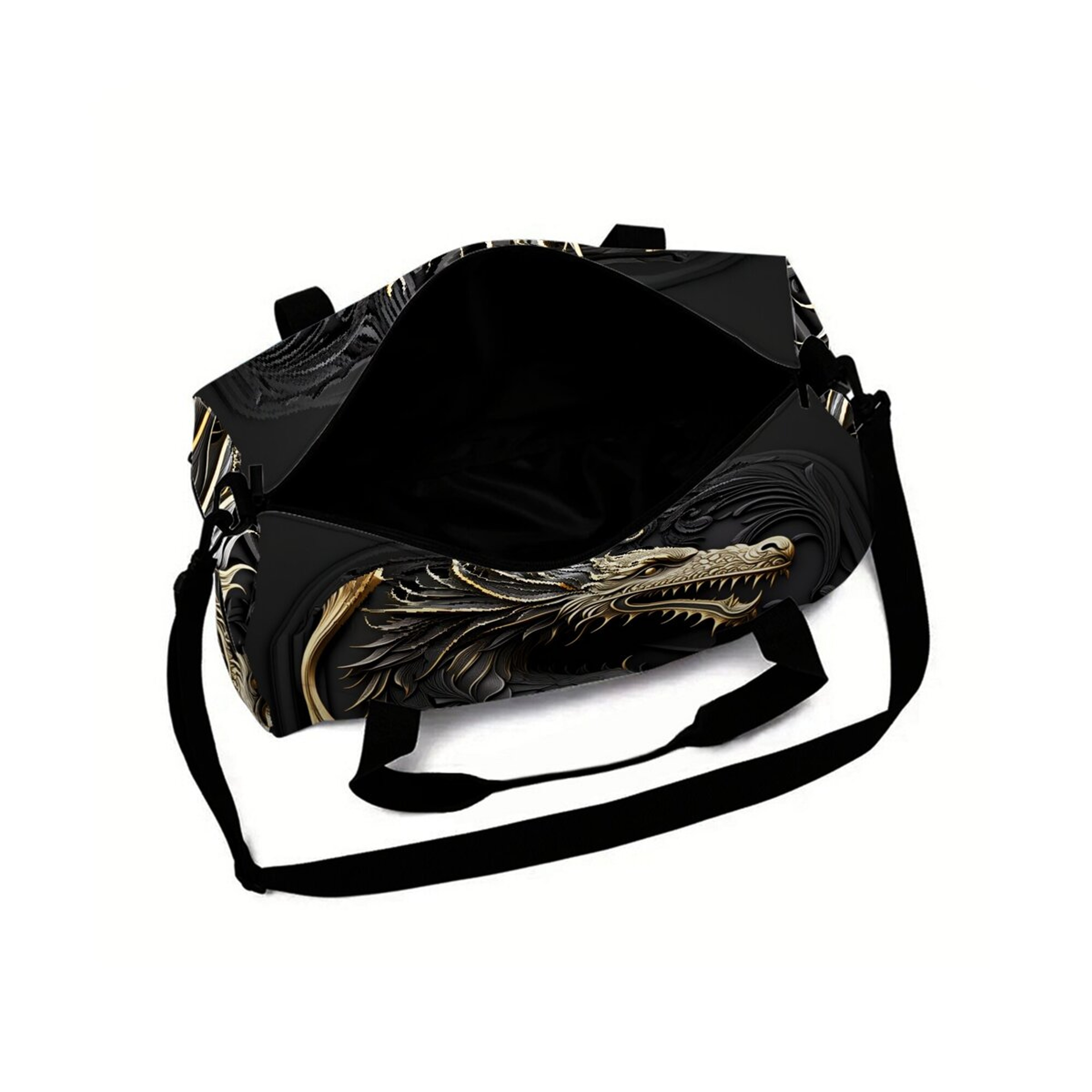 Metal Dragon Pattern Cartoon Backpack Large Capacity School Travel Bag for Boys Girls – view 3