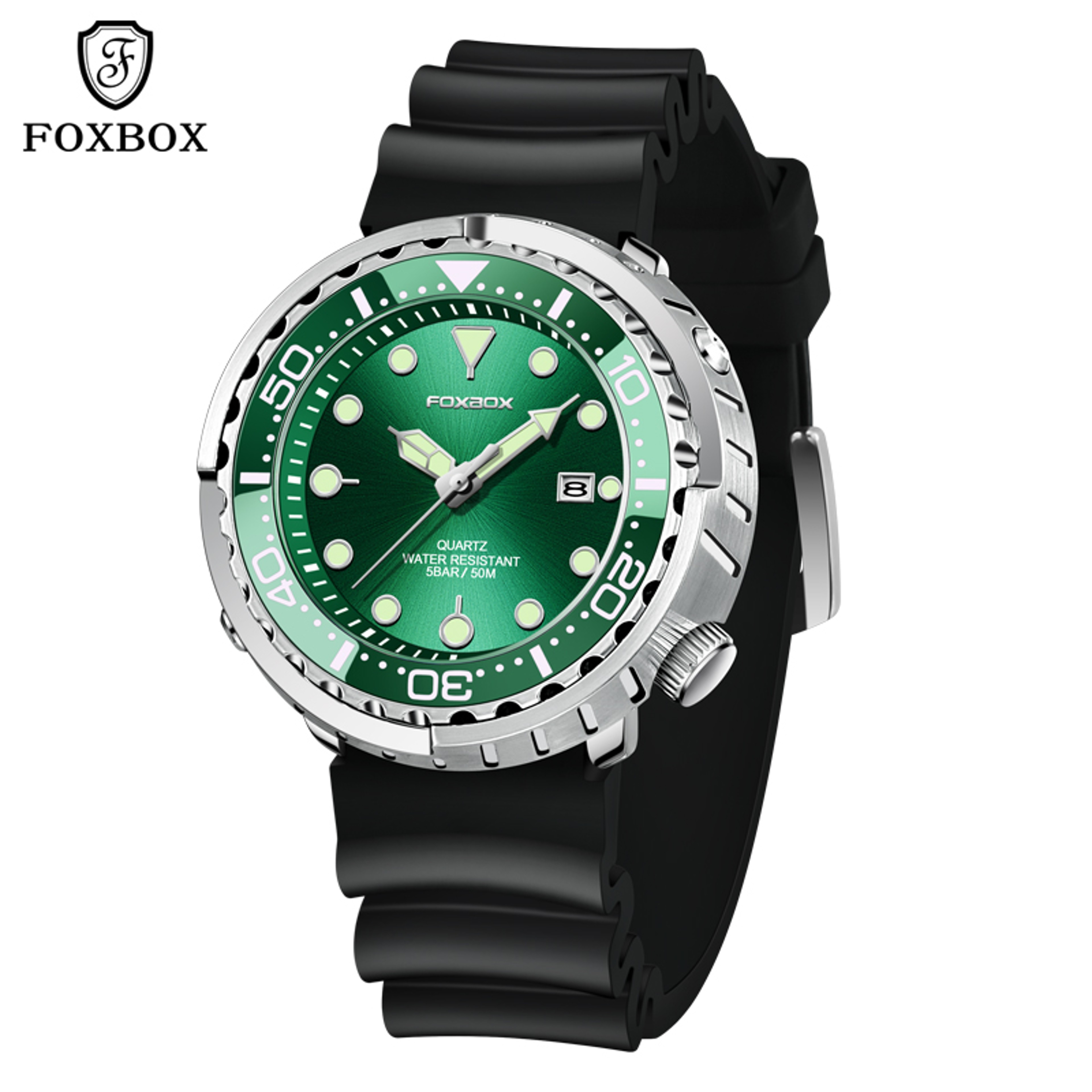 Fashion Diver Watch Men Waterproof Sport Quartz Wristwatch With Date Display 14