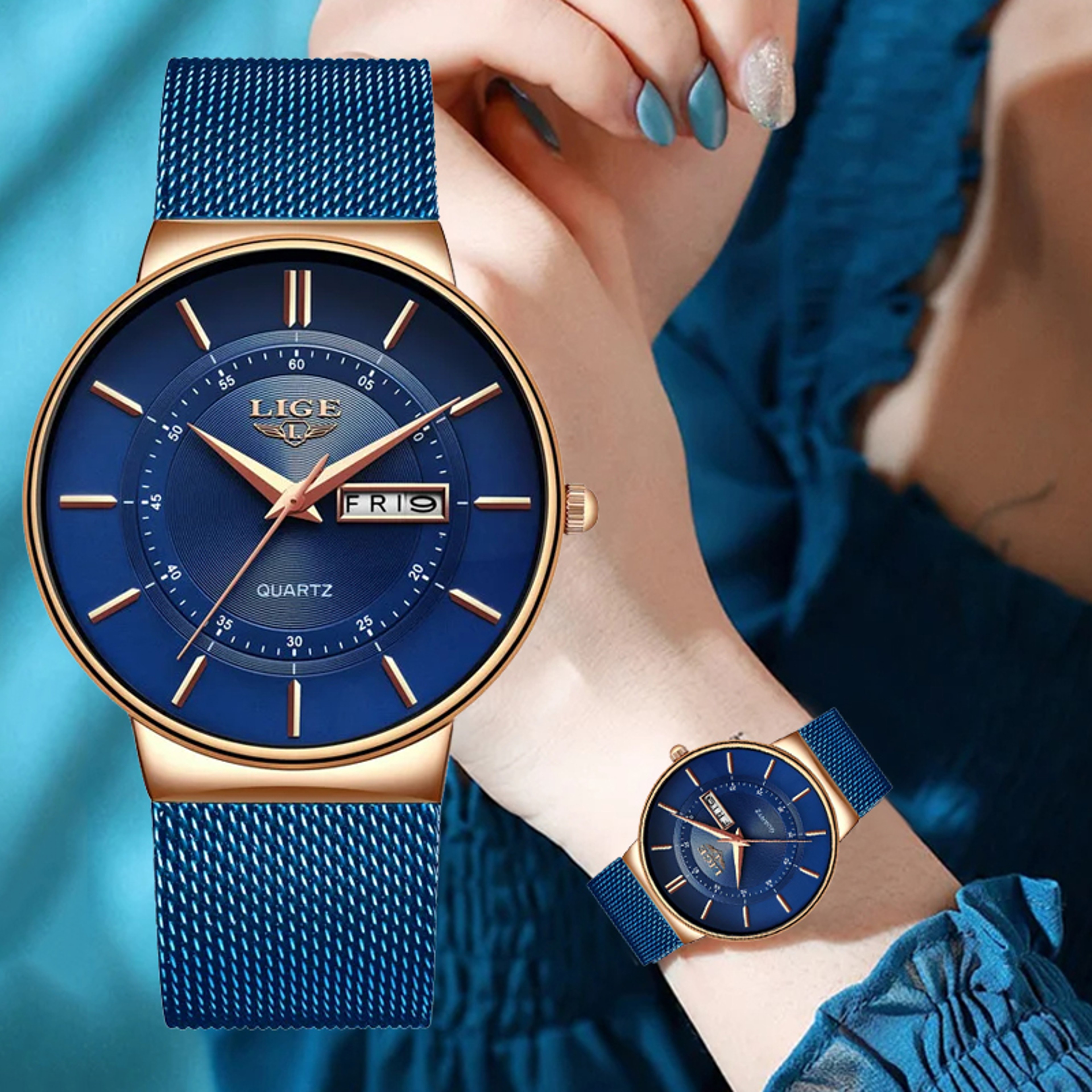 Vintage Stainless Steel Women Quartz Watch Japanese Movement Fashion Waterproof Wristwatch 1