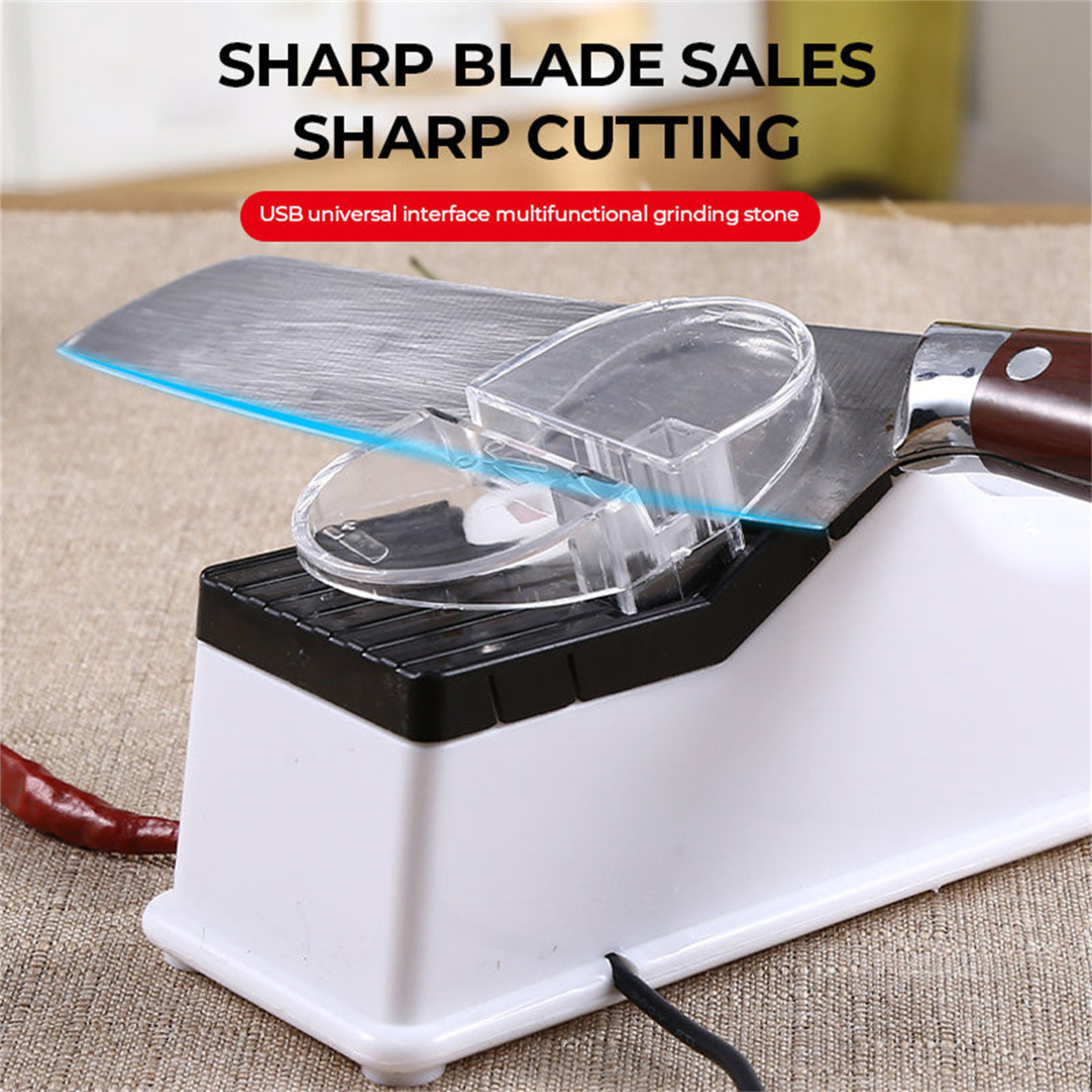 Electric Kitchen Knife Sharpener Fast Professional Blade Sharpening Tool – view 5