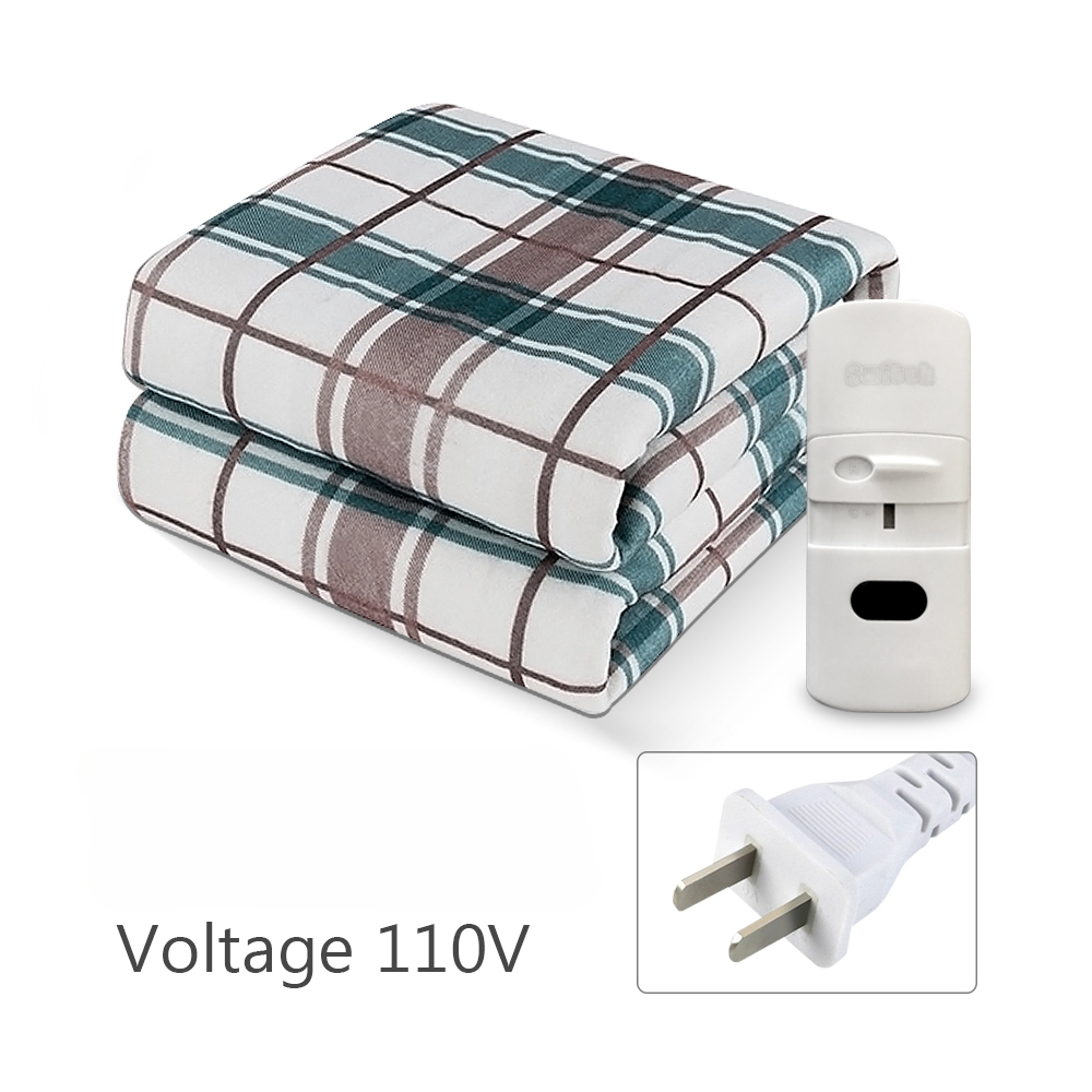 Electric Heated Blanket Thickened Bed Warmer With Adjustable Thermostat For Winter 7