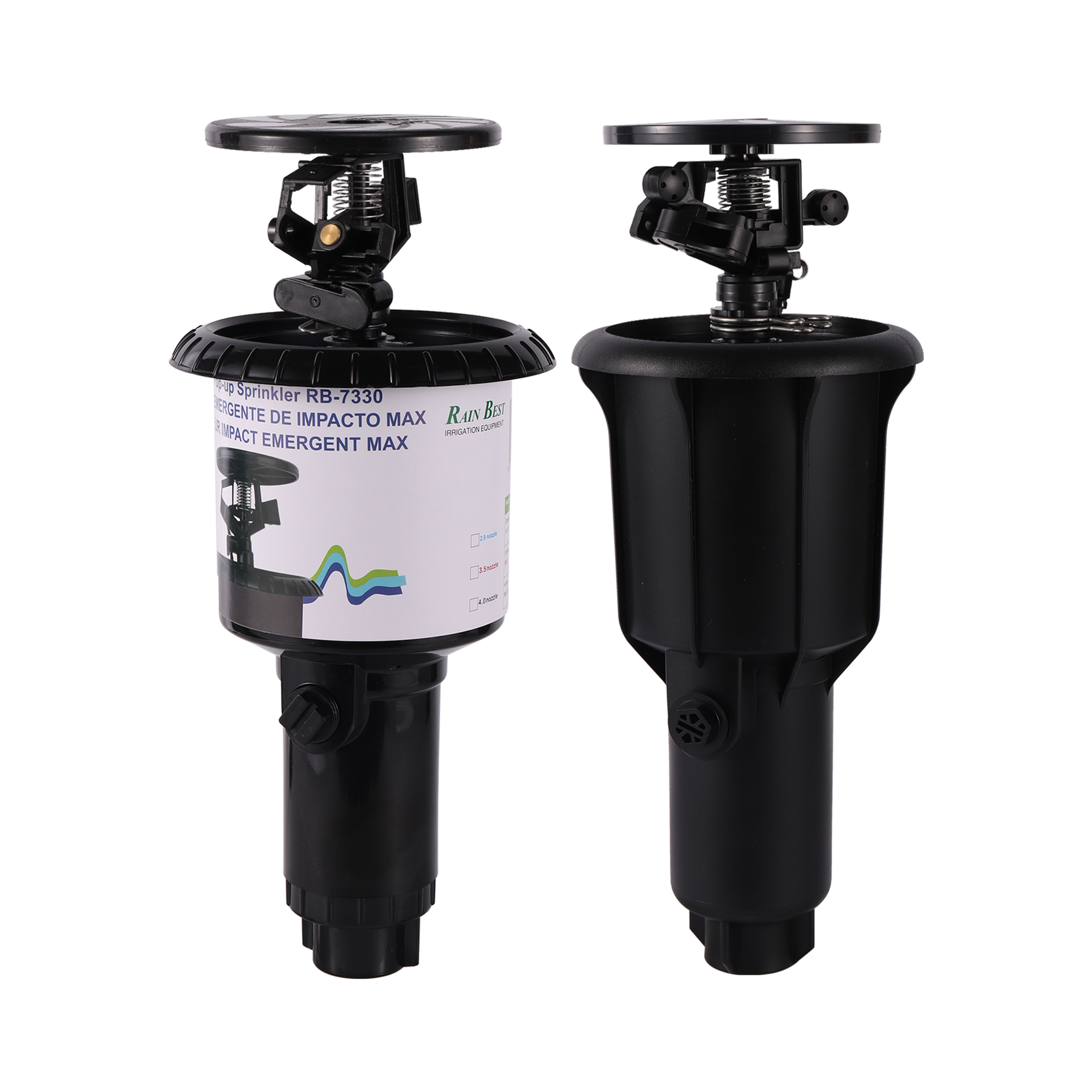 Adjustable Pop Up Impact Sprinkler Head for Automatic Lawn and Farmland Irrigation – view 1