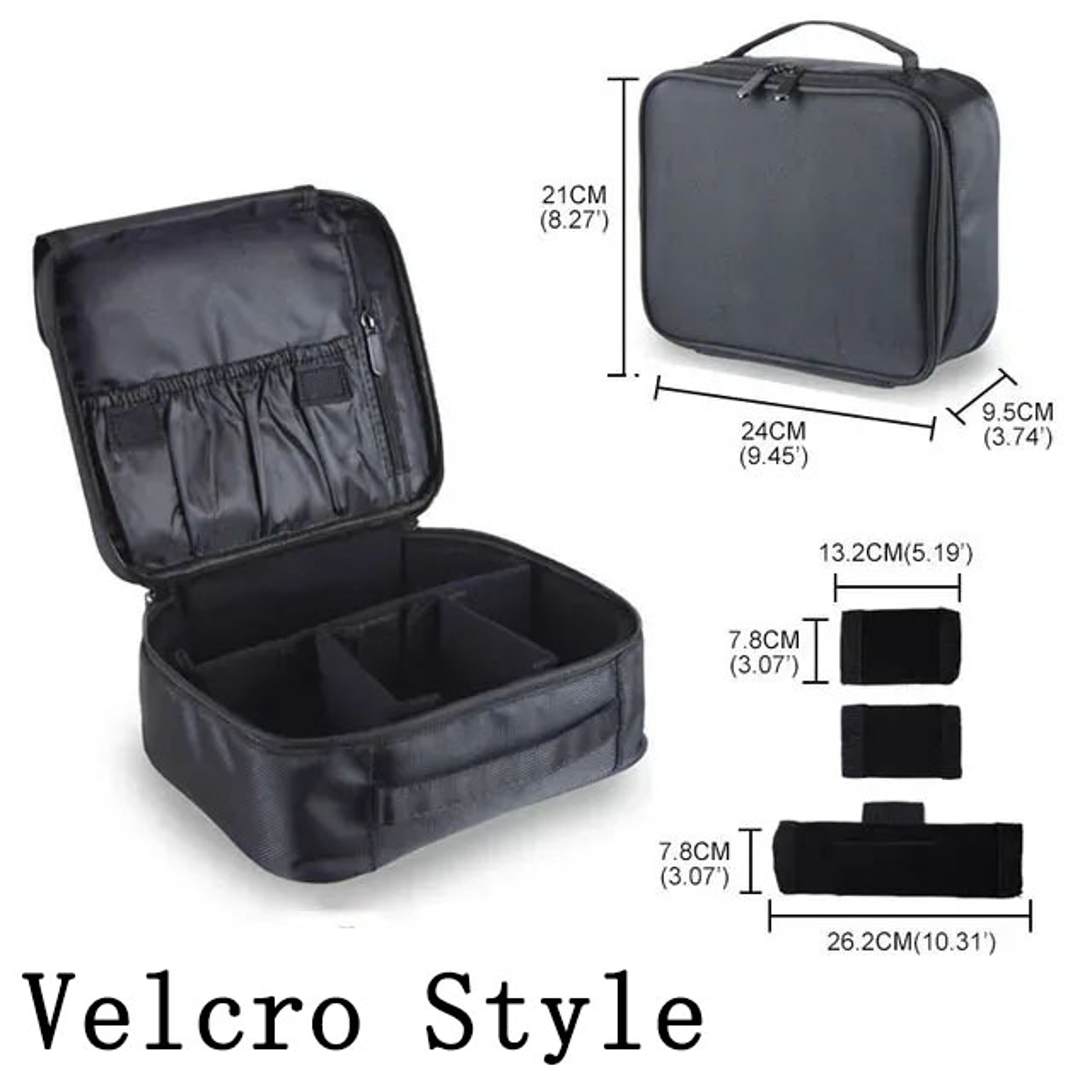 Waterproof Travel Makeup Bag Cosmetic Organizer With Embroidered Beauty Brush Storage 6