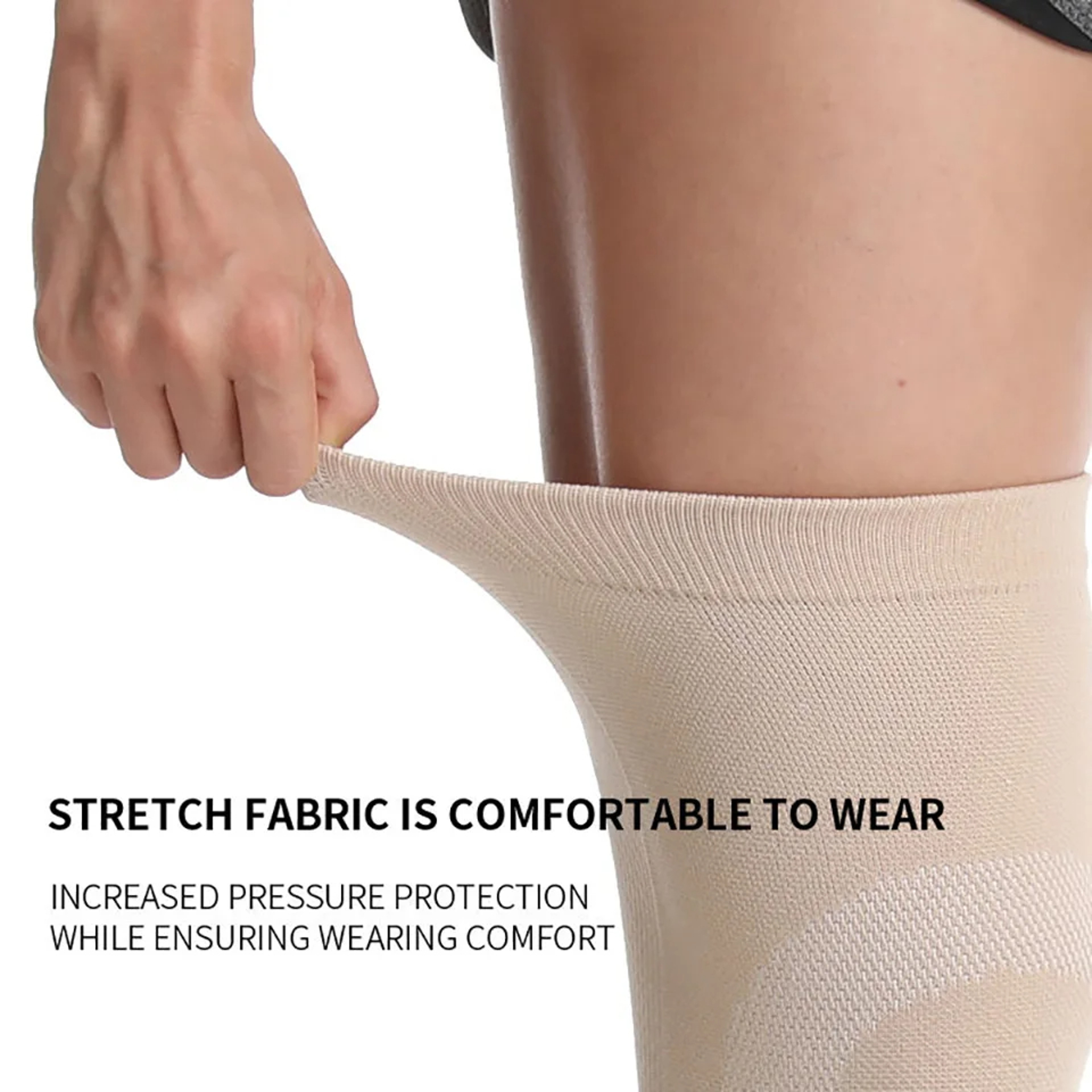 Ultra Thin Knee Support Brace Compression Knee Sleeves For Running Gym And Daily Comfort 4