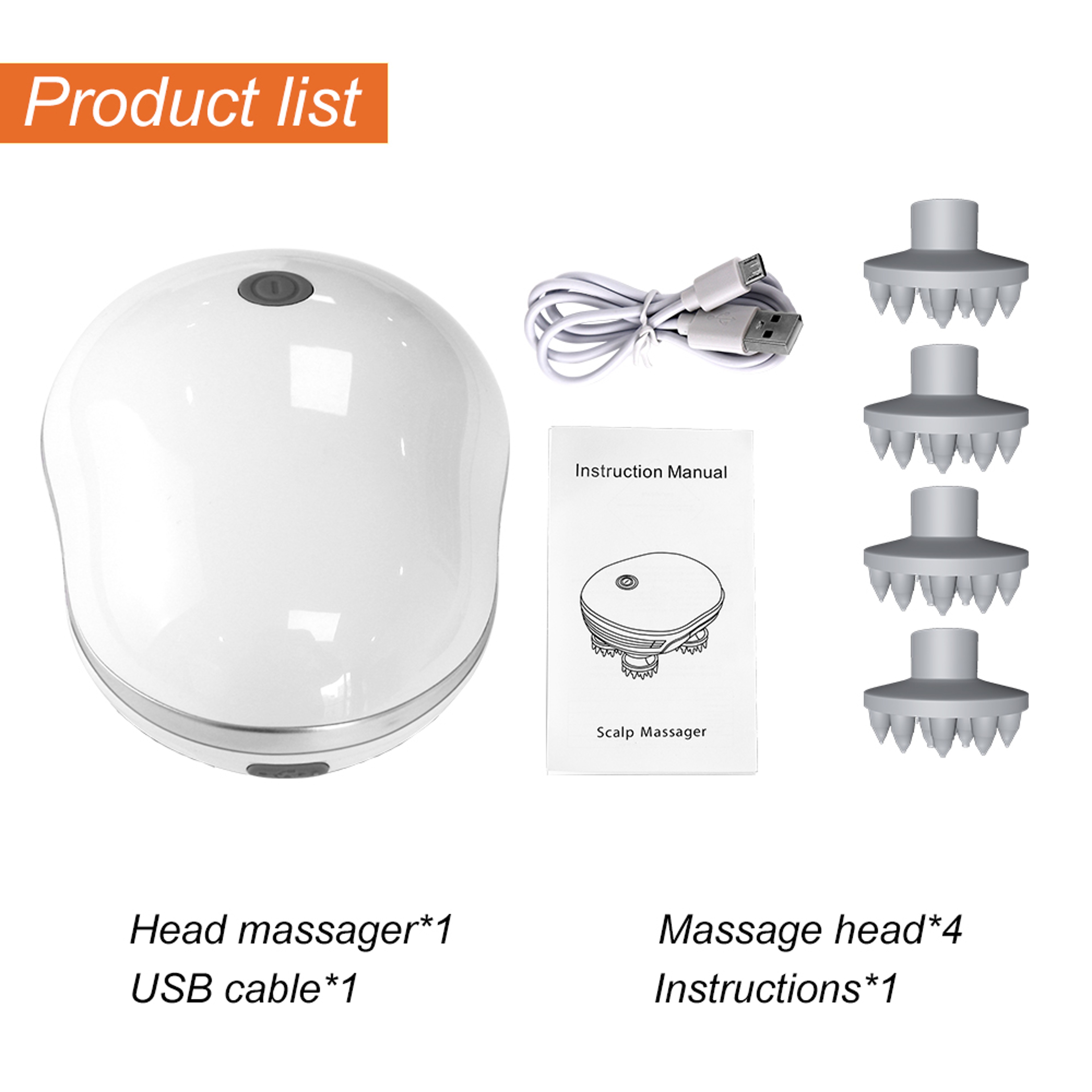 Infrared Wireless Scalp Massager With Kneading Heads For Deep Relaxation And Scalp Care 6