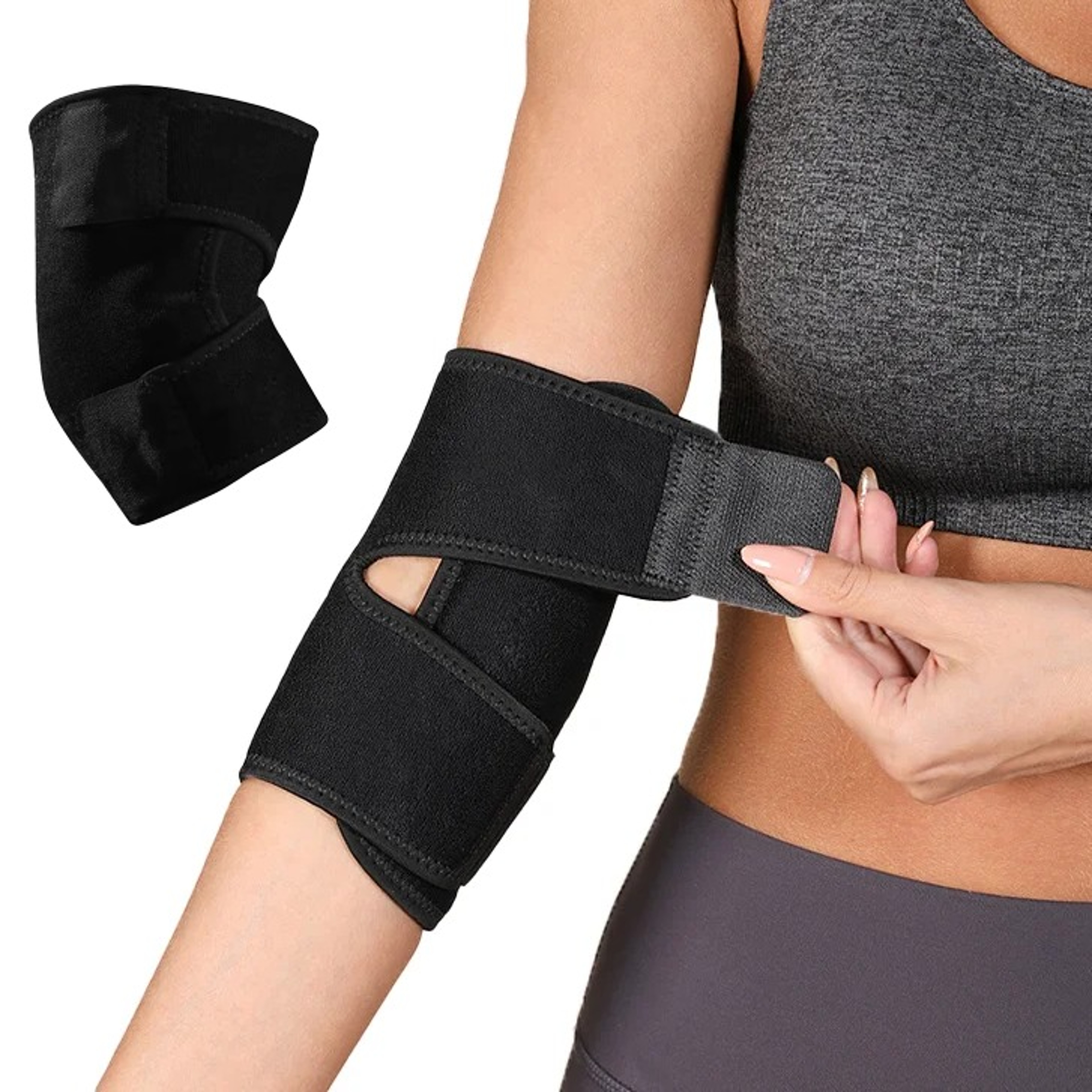 FlexFit Elbow Compression Sleeve for Tennis Elbow Tendonitis Support and Joint Comfortjpg