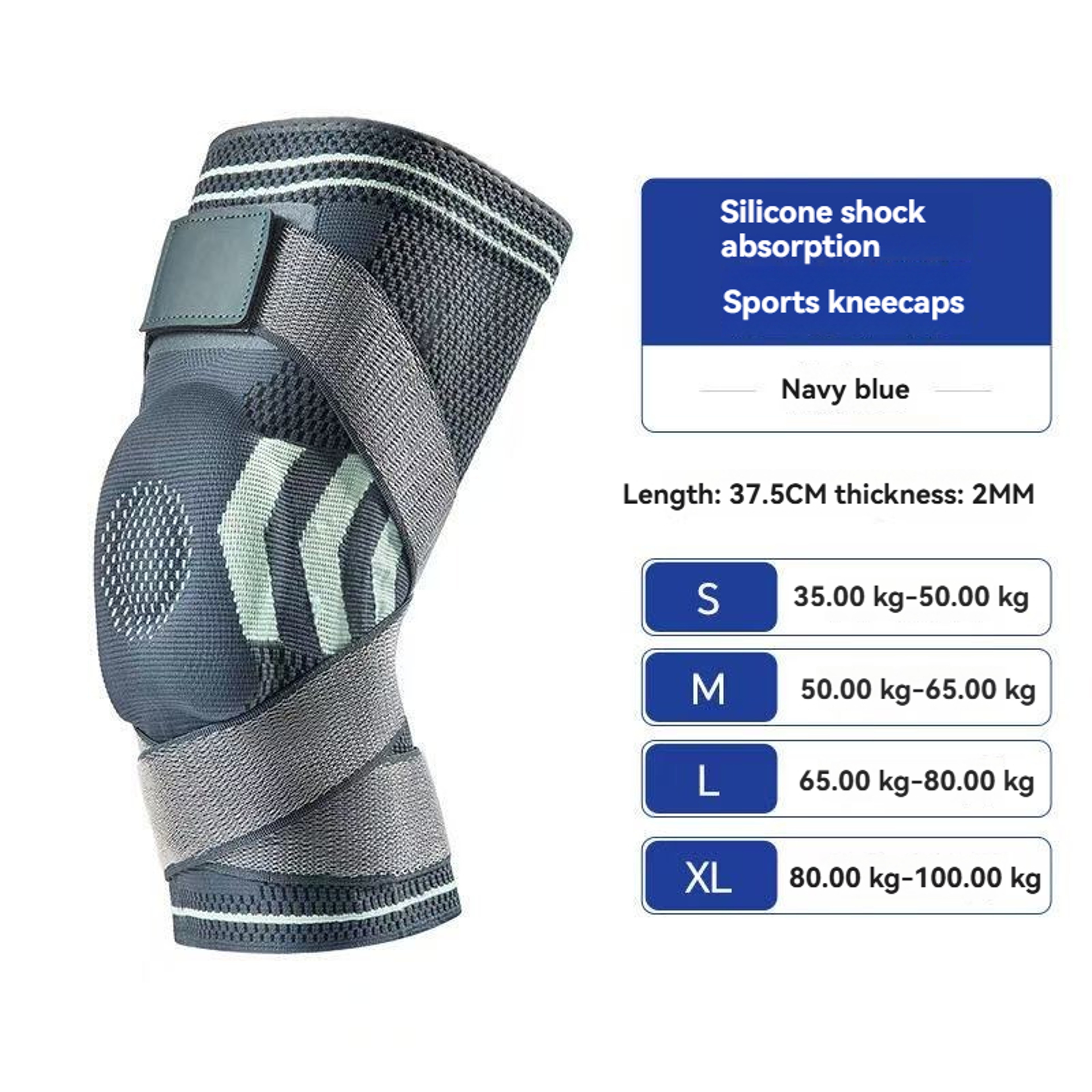 Professional Knee Support Brace with Patella Gel Pad Adjustable Straps and Side Stabilizers – view 8
