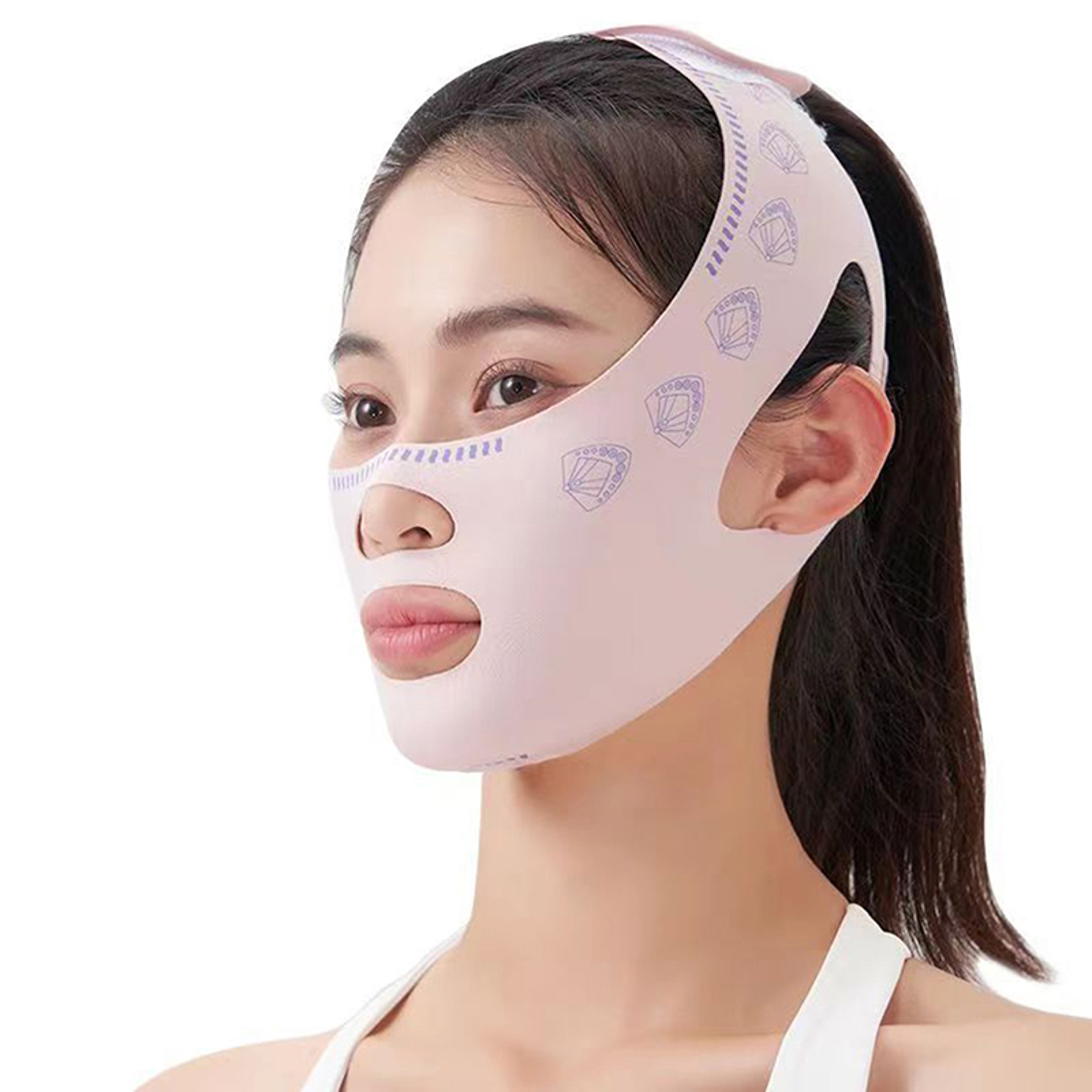 V Line Face Slimming Strap Adjustable Jawline Shaper And Face Sculpting Sleep Band 0