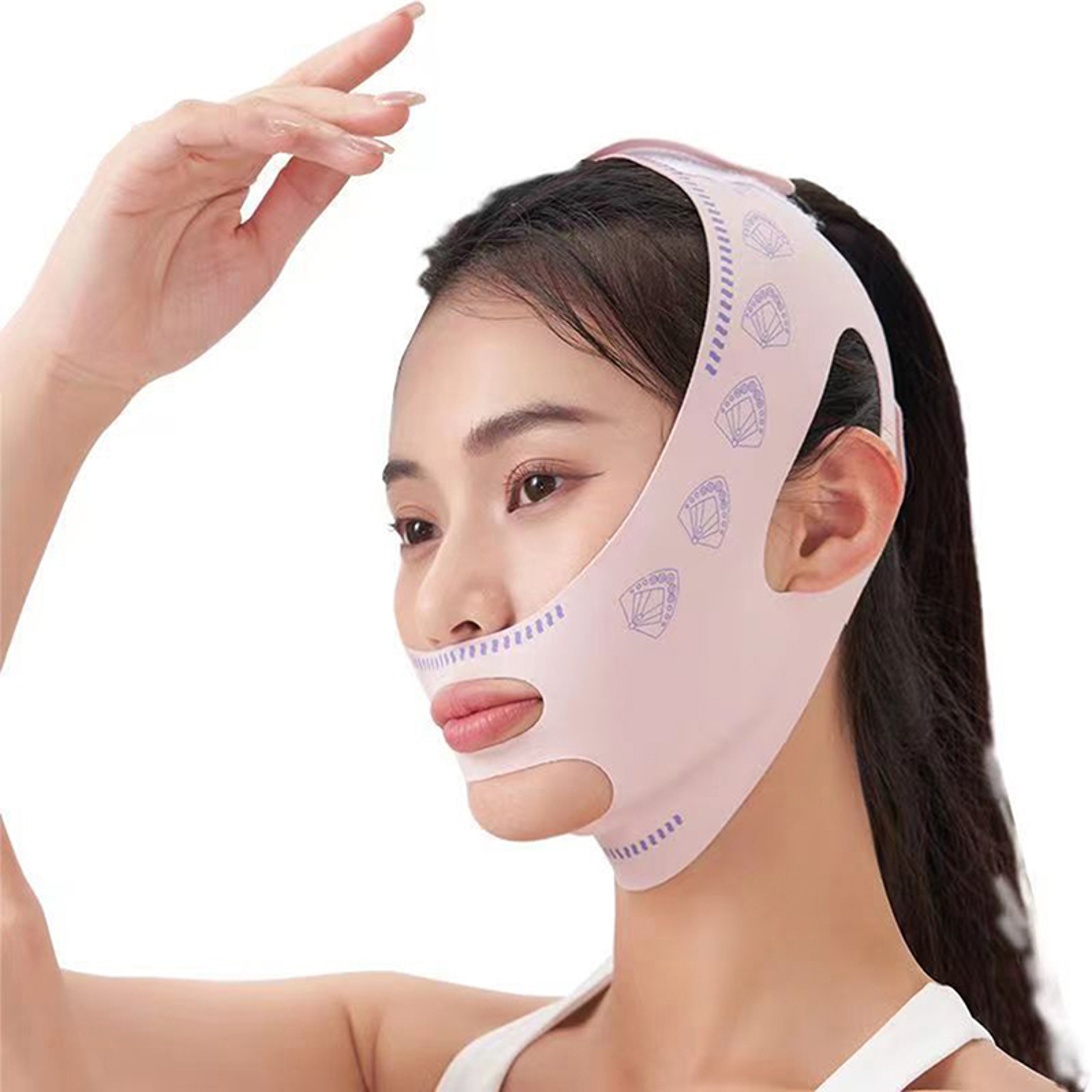 V Line Face Slimming Strap Adjustable Jawline Shaper And Face Sculpting Sleep Band 2