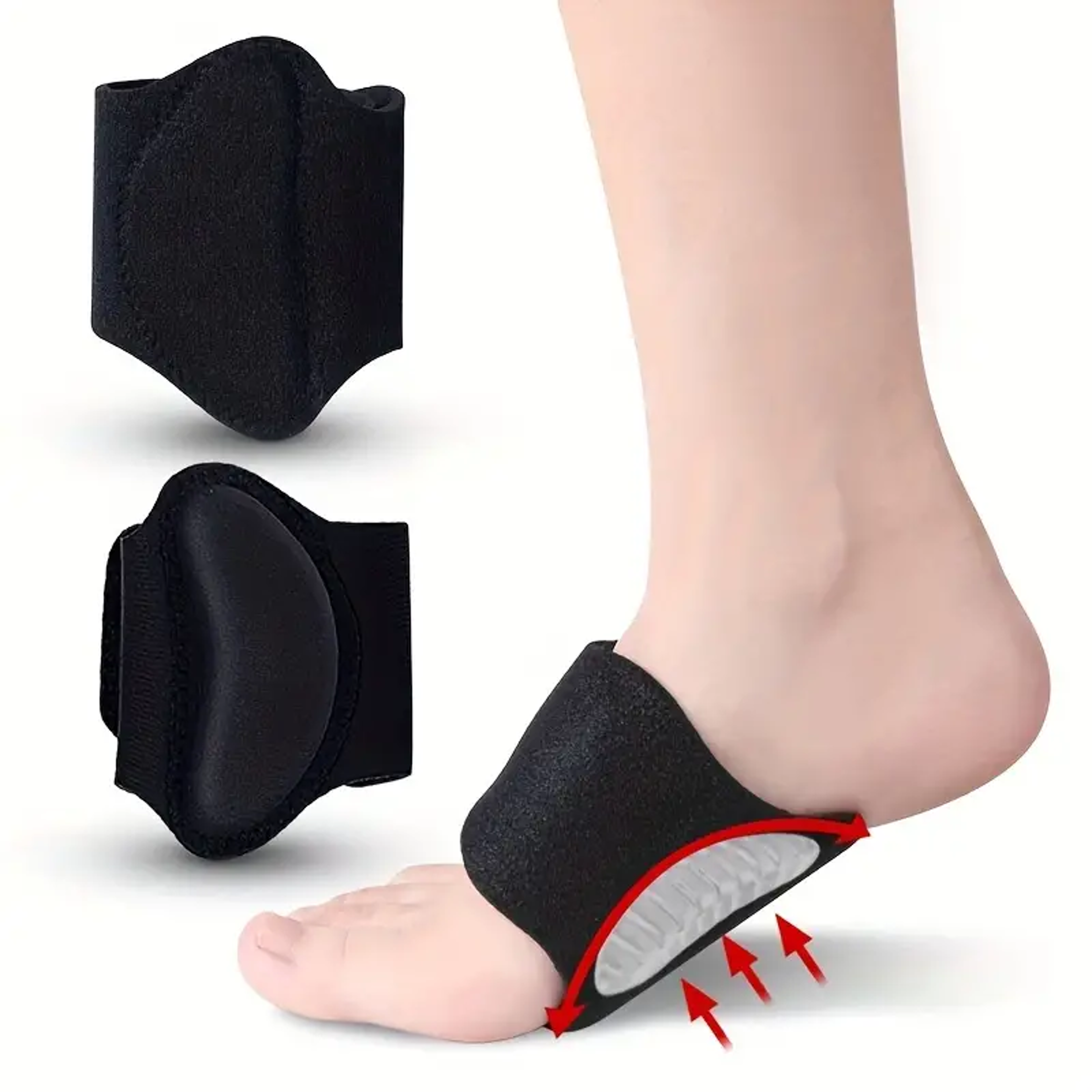 Compression Arch Support Brace for Flat Feet High Arches and Heel Fatigue Relief – view 3