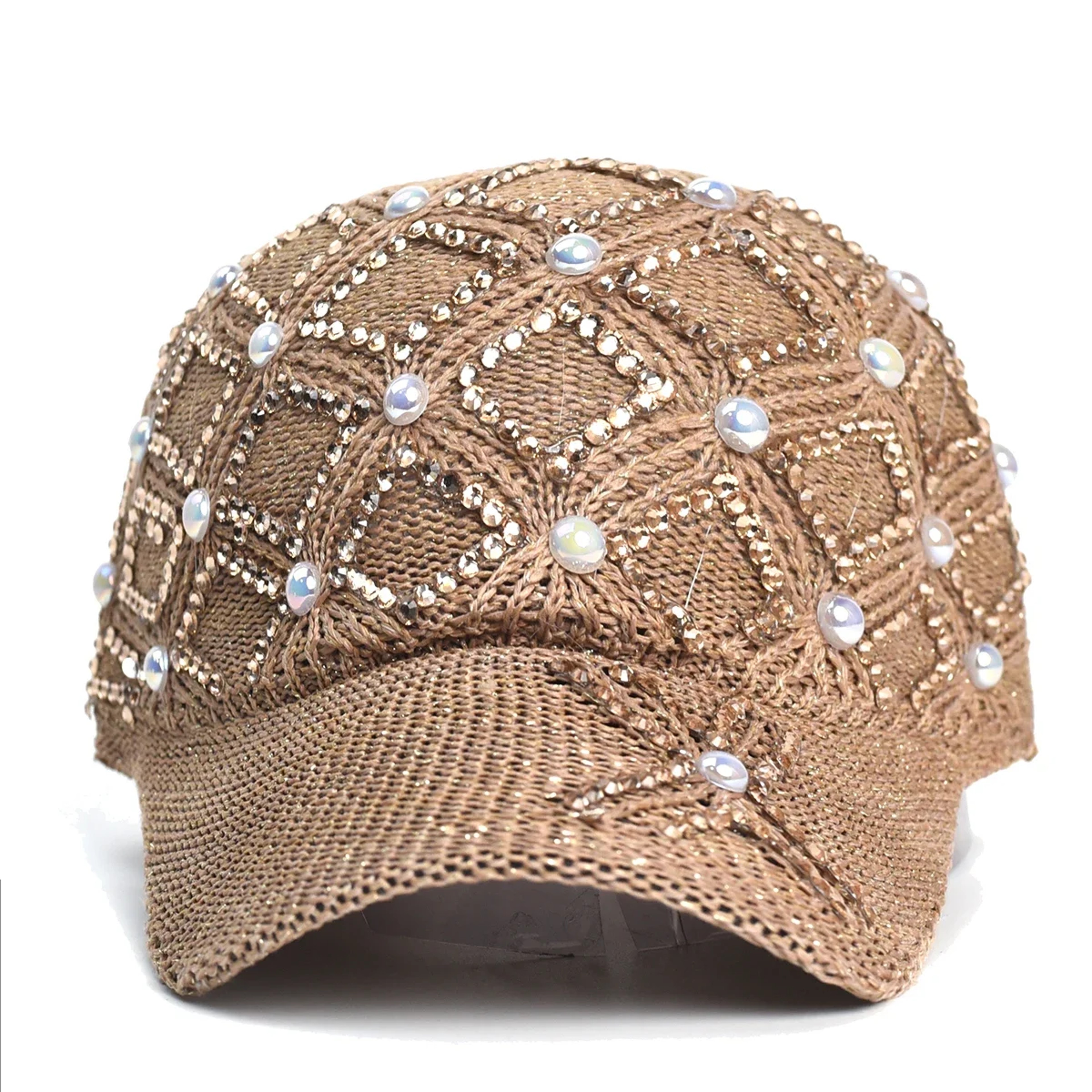 Womens Straw Baseball Cap UV Protection Adjustable Summer Sun Hat – view 3