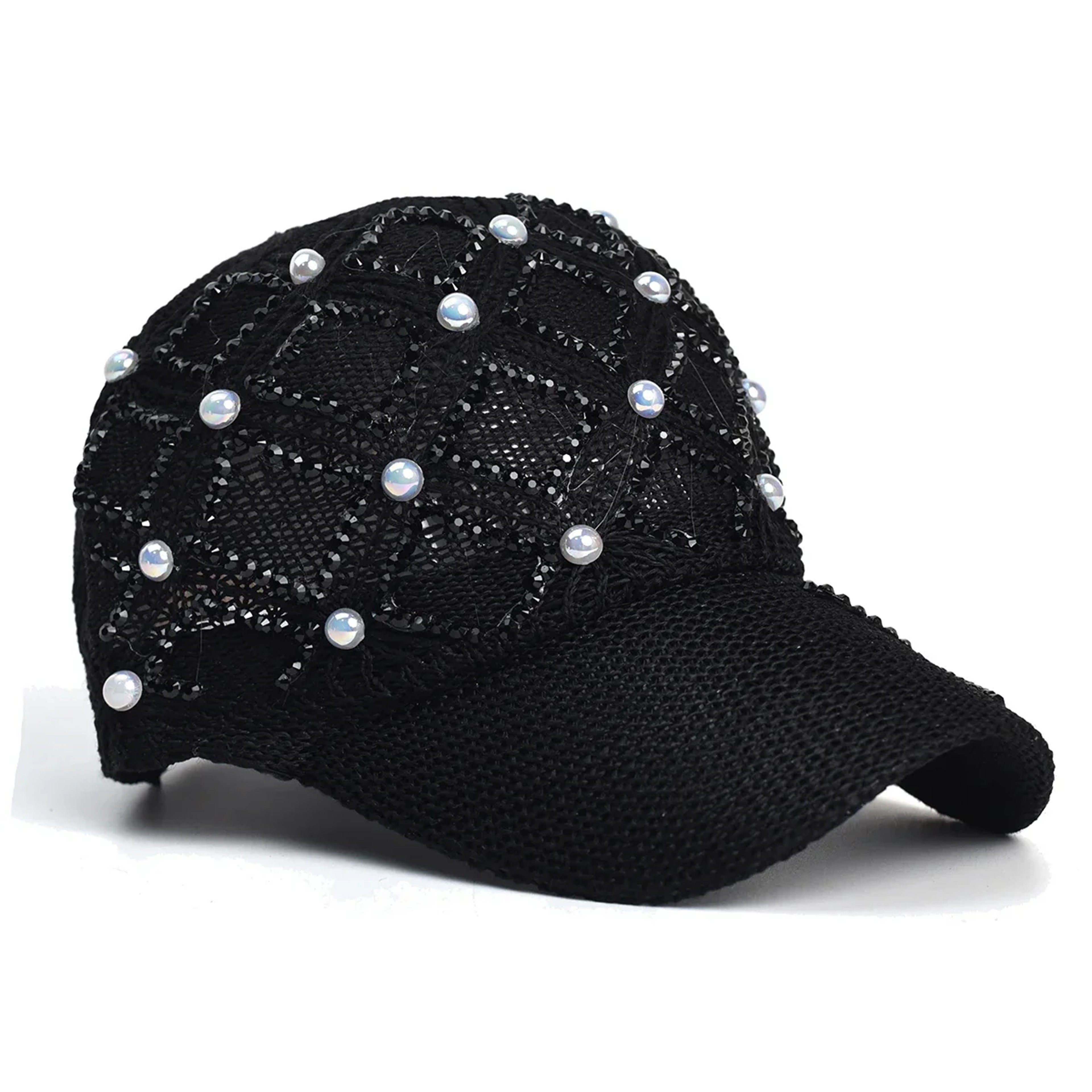 Womens Straw Baseball Cap UV Protection Adjustable Summer Sun Hat – view 7