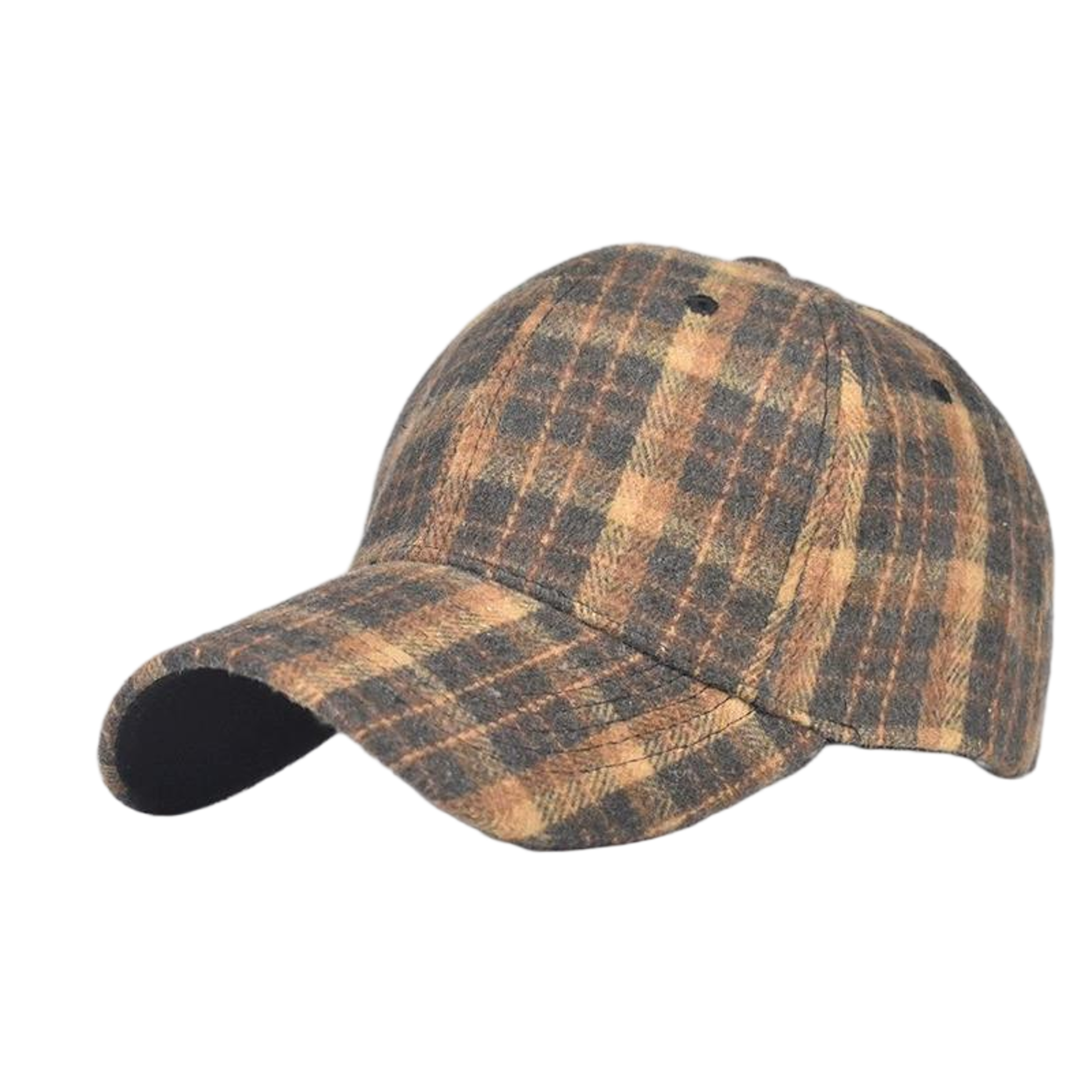 Classic Checkered Baseball Cap Unisex Hard Top Sun Visor Hat – view 8