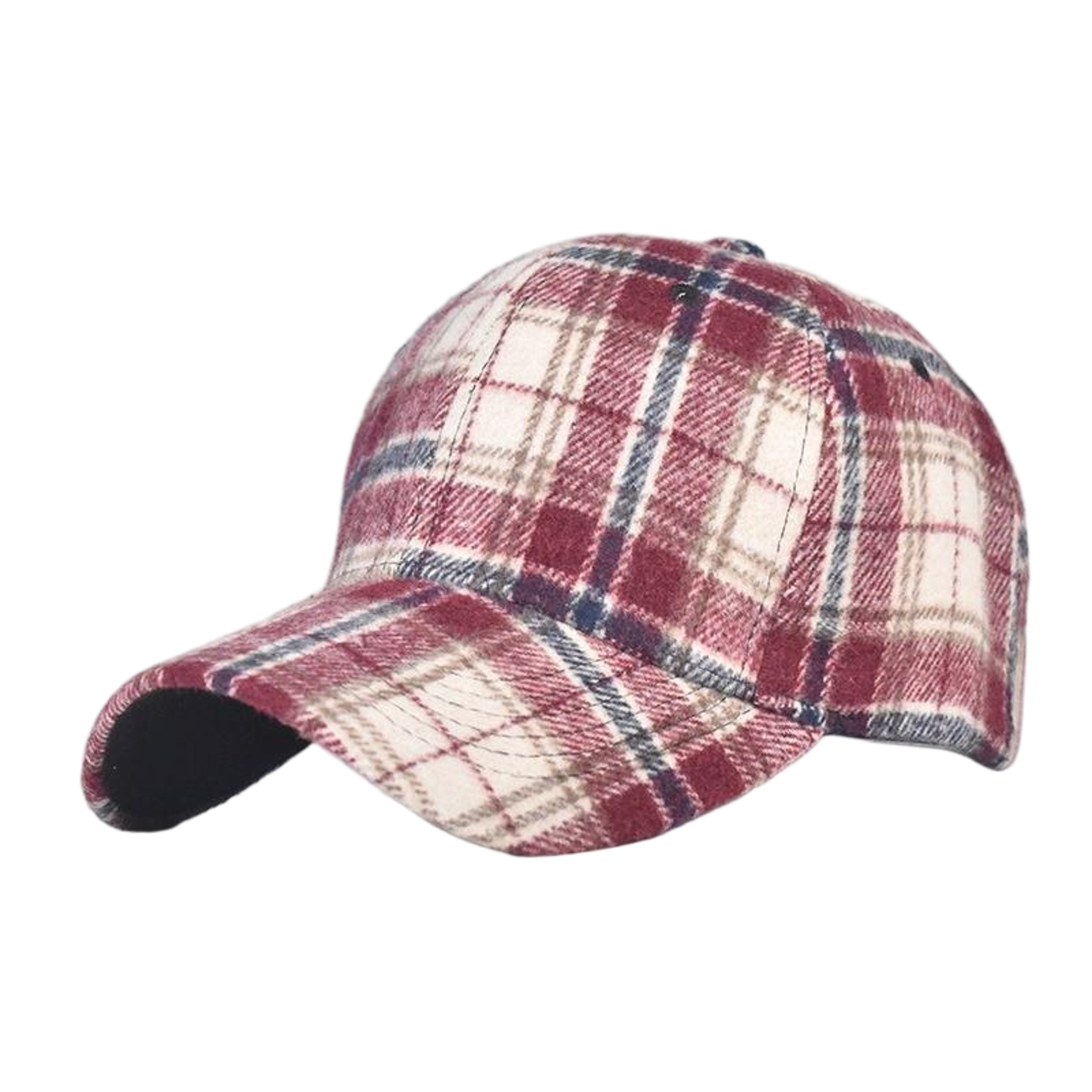 Classic Checkered Baseball Cap Unisex Hard Top Sun Visor Hat – view 9