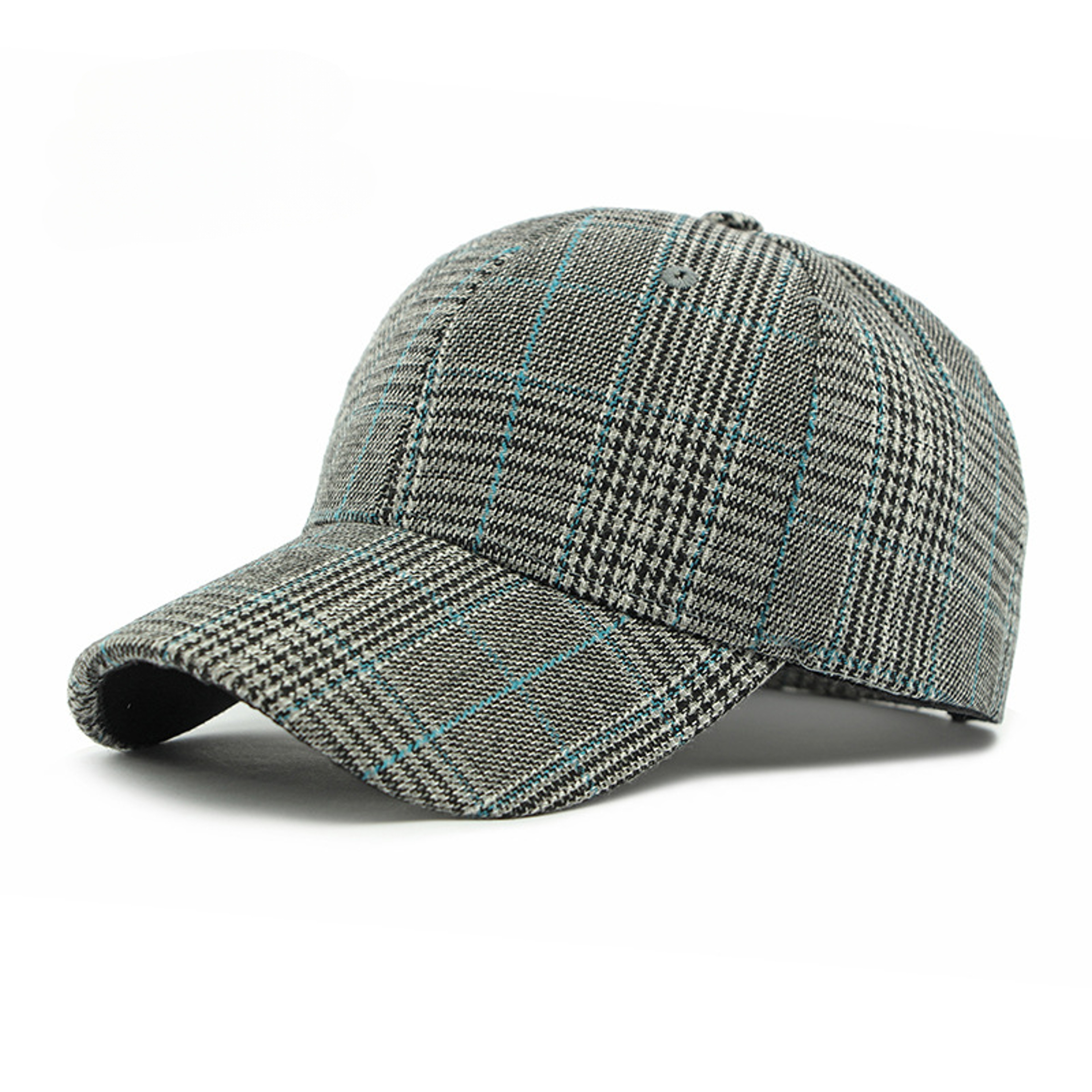 Classic Checkered Baseball Cap Unisex Hard Top Sun Visor Hat – view 33