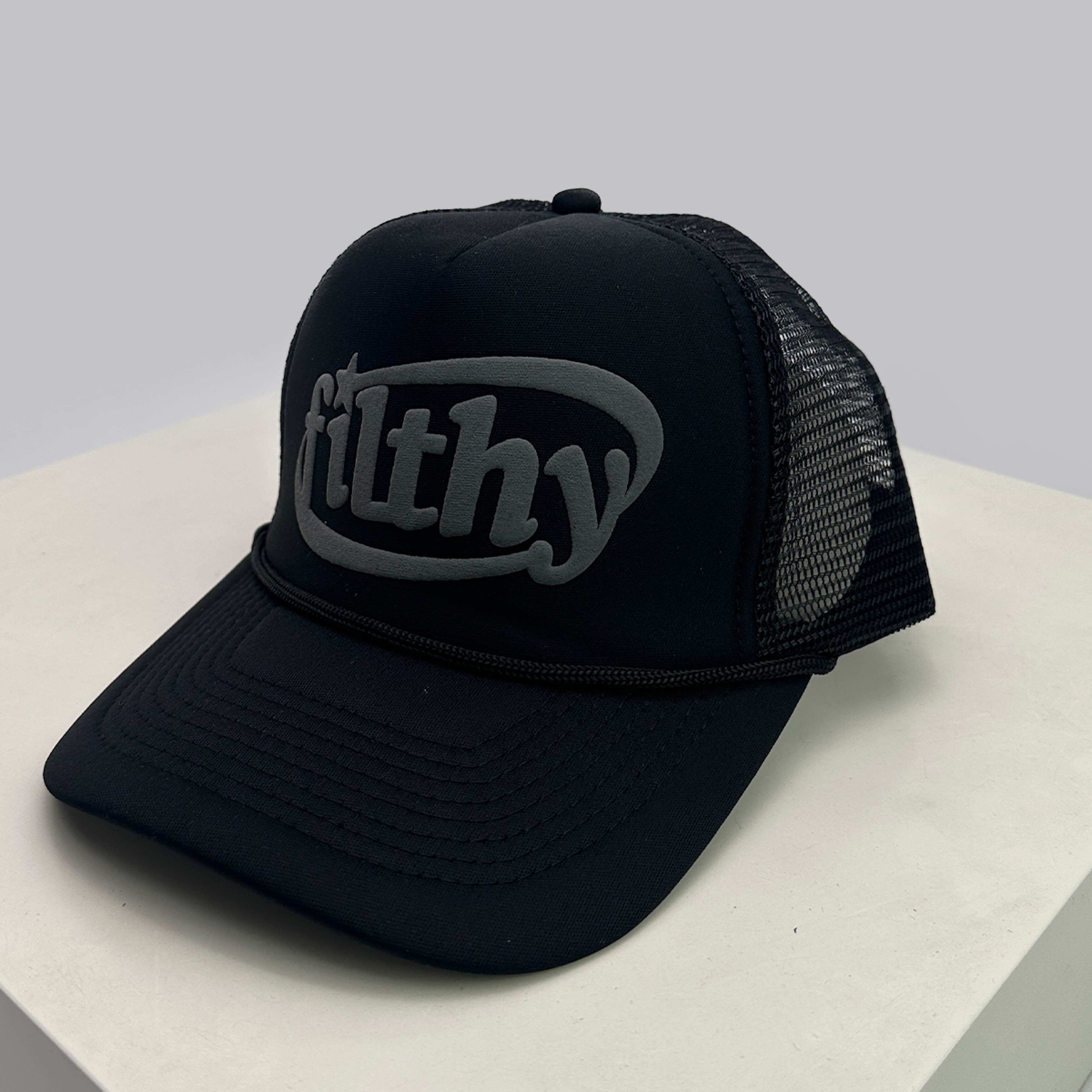 Color Block Trucker Hat Breathable Mesh Baseball Cap for Unisex Streetwear – view 9