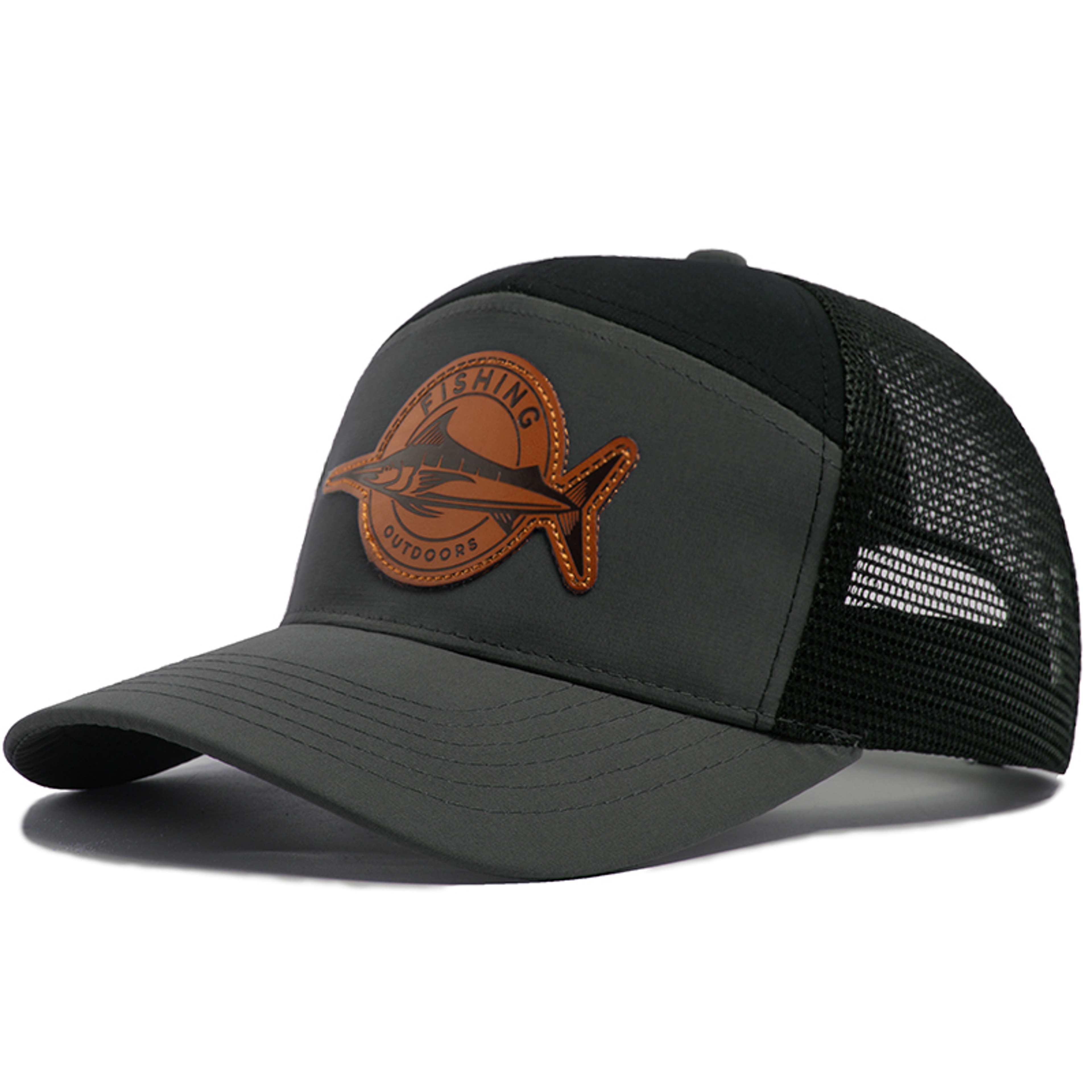 Shark Patch Panel Mesh Trucker Hat Adjustable Unisex Baseball Cap – view 11