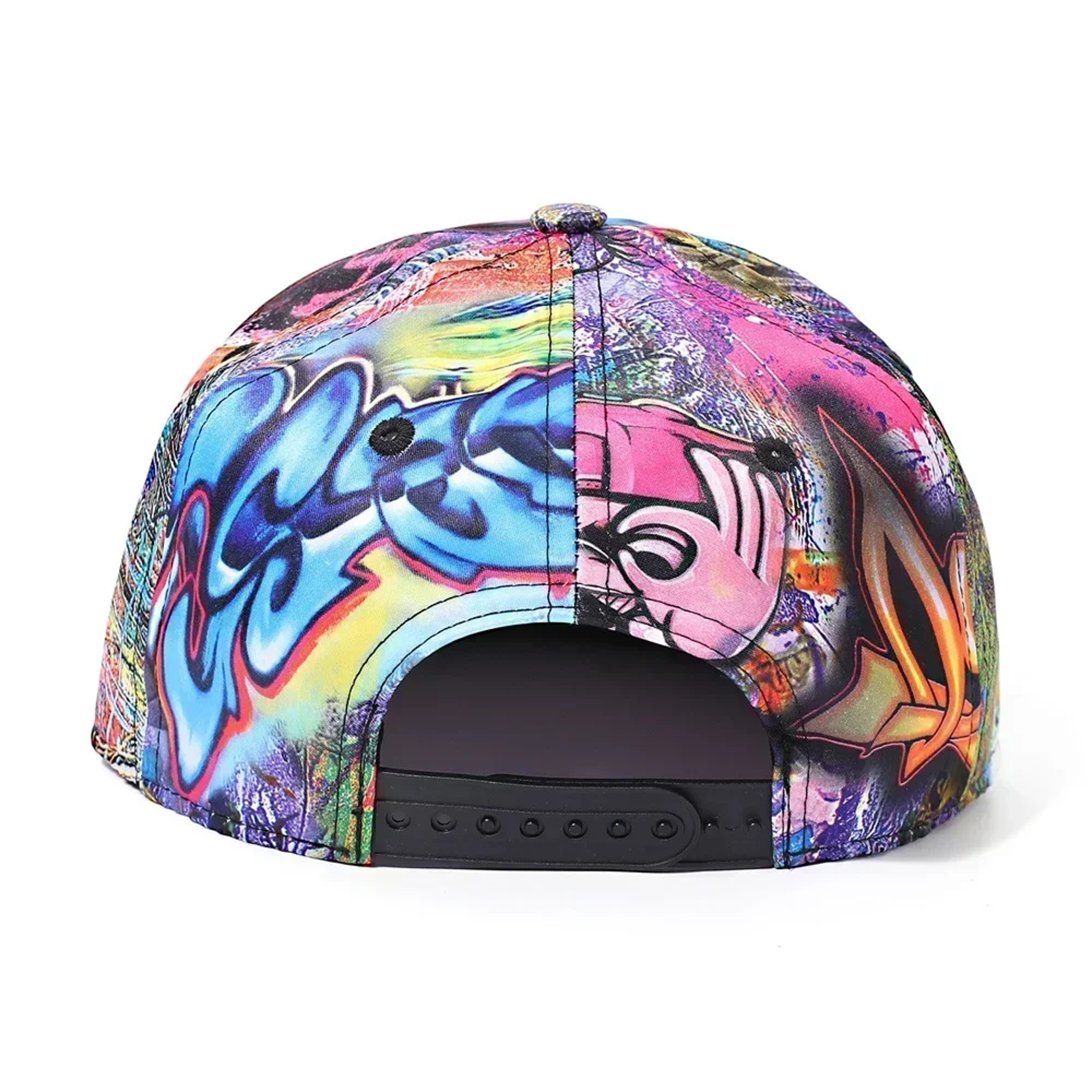 Graffiti Snapback Hat Adjustable Flat Visor Hip Hop Streetwear Baseball Cap 4