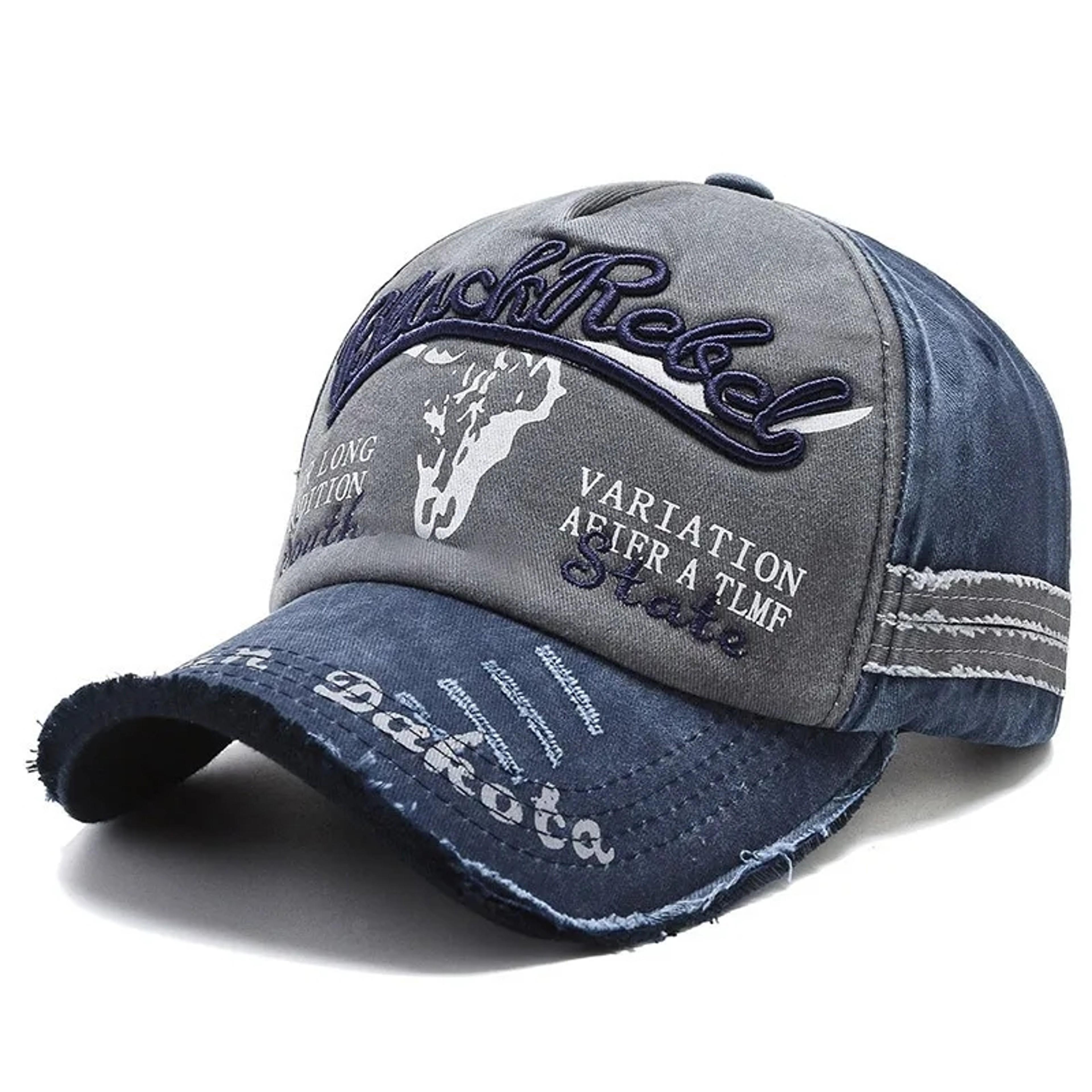 Vintage Washed Cotton Embroidered Baseball Cap Adjustable Unisex Outdoor Hat – view 11