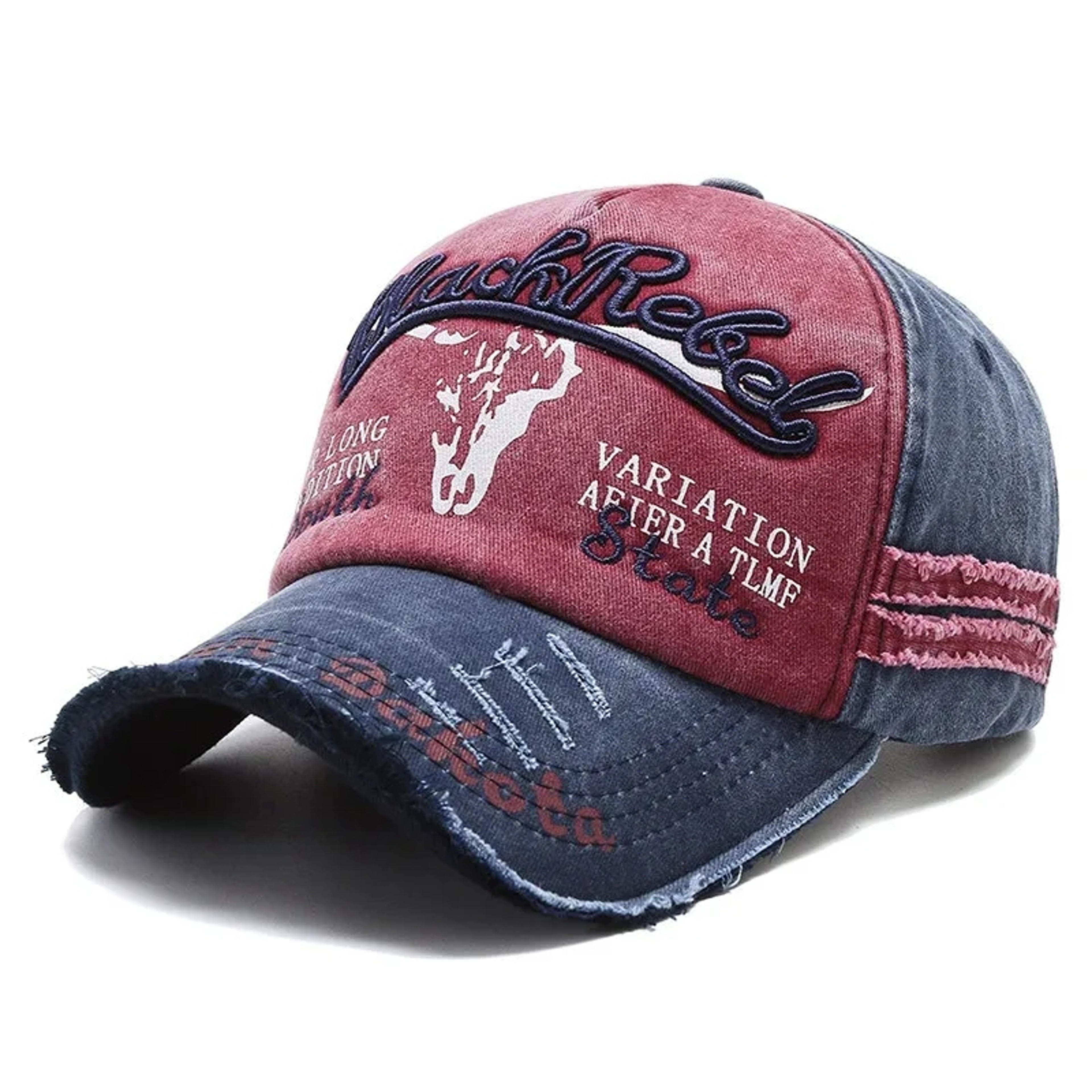 Vintage Washed Cotton Embroidered Baseball Cap Adjustable Unisex Outdoor Hat – view 12