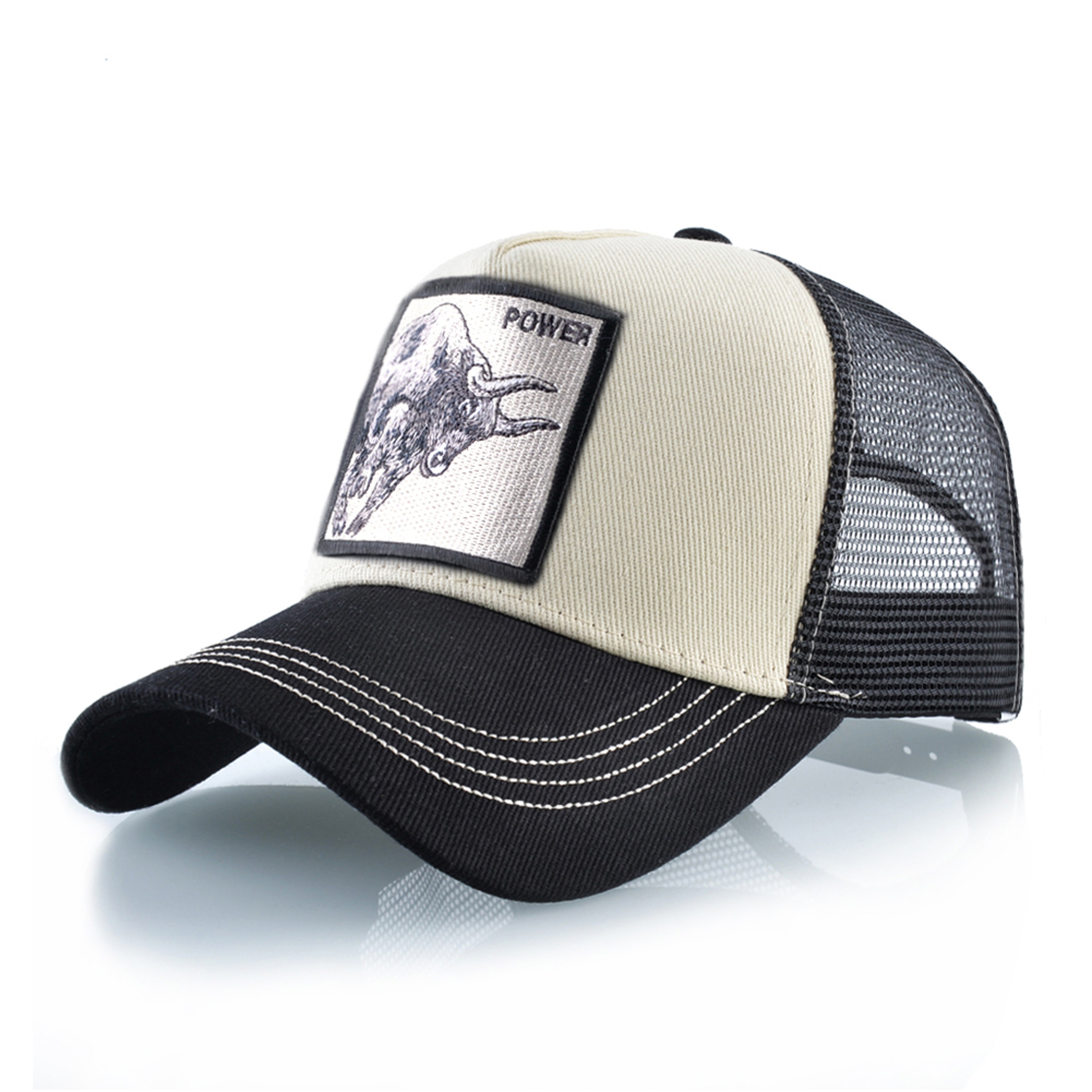 Bull Patch Breathable Mesh Trucker Hat Adjustable Snapback Baseball Cap – view 11