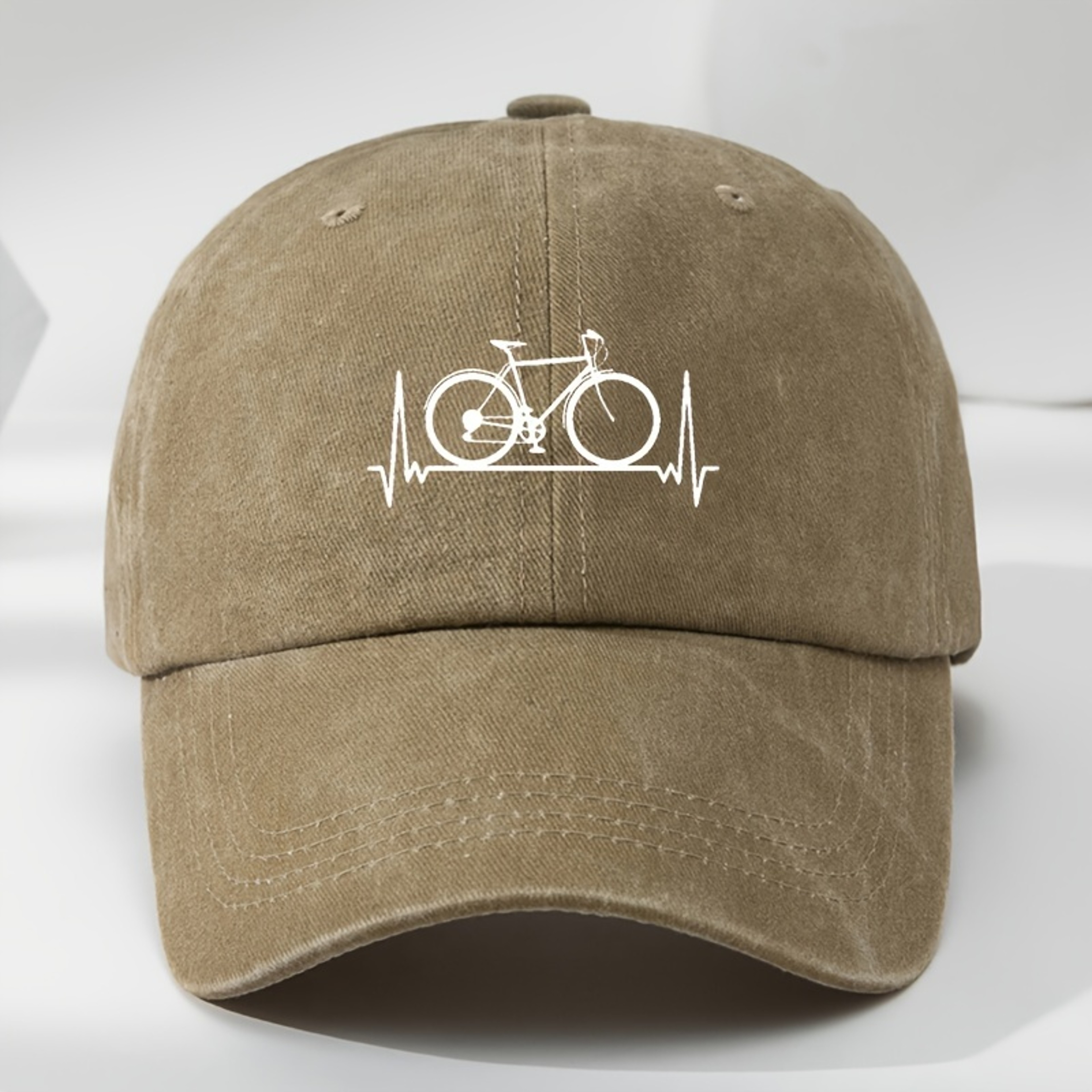 Bicycle Print Baseball Cap Adjustable Sun Protection Hat for Outdoor Sports – view 5