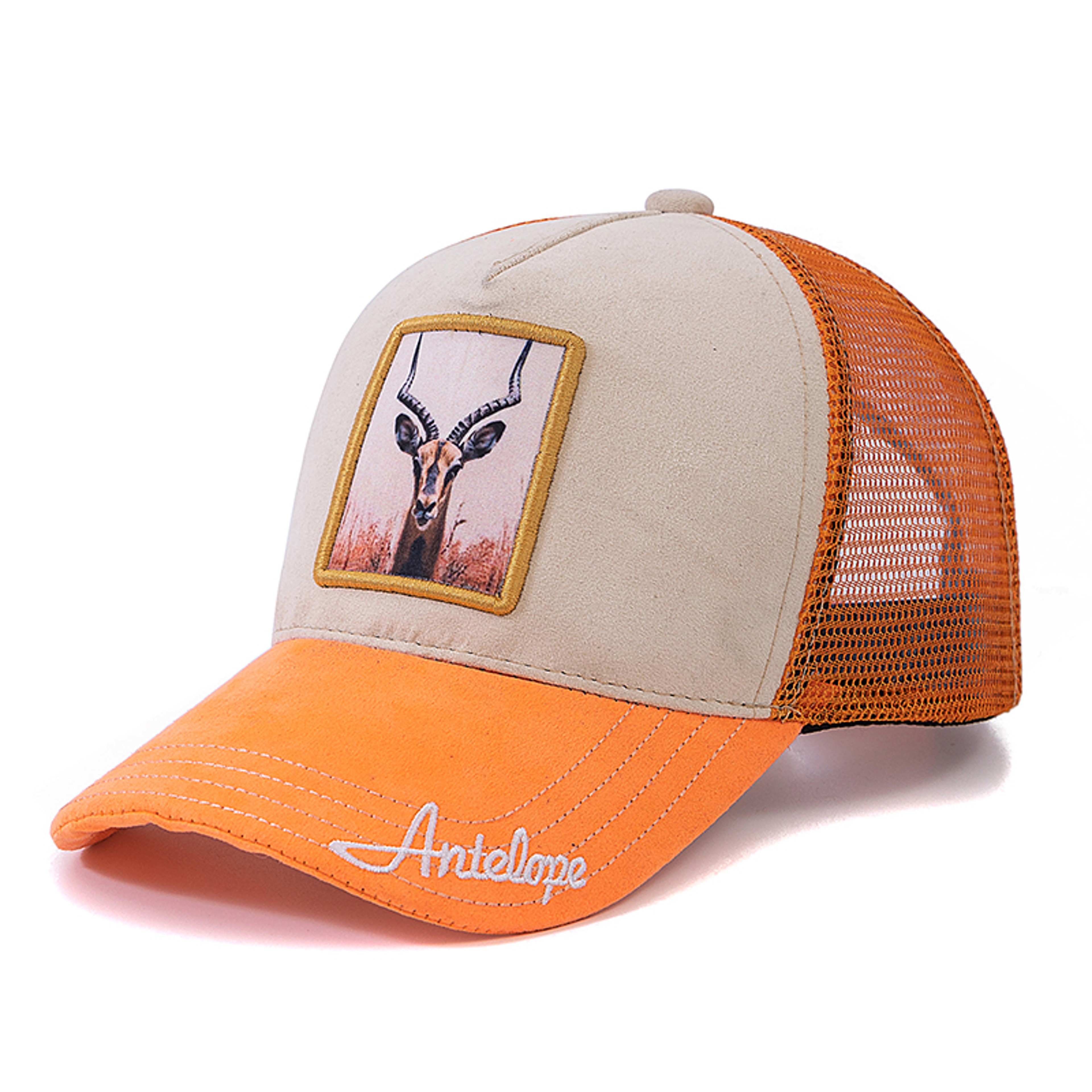 Grizzly Bear Suede Trucker Hat Adjustable Unisex Animal Patch Baseball Cap 6