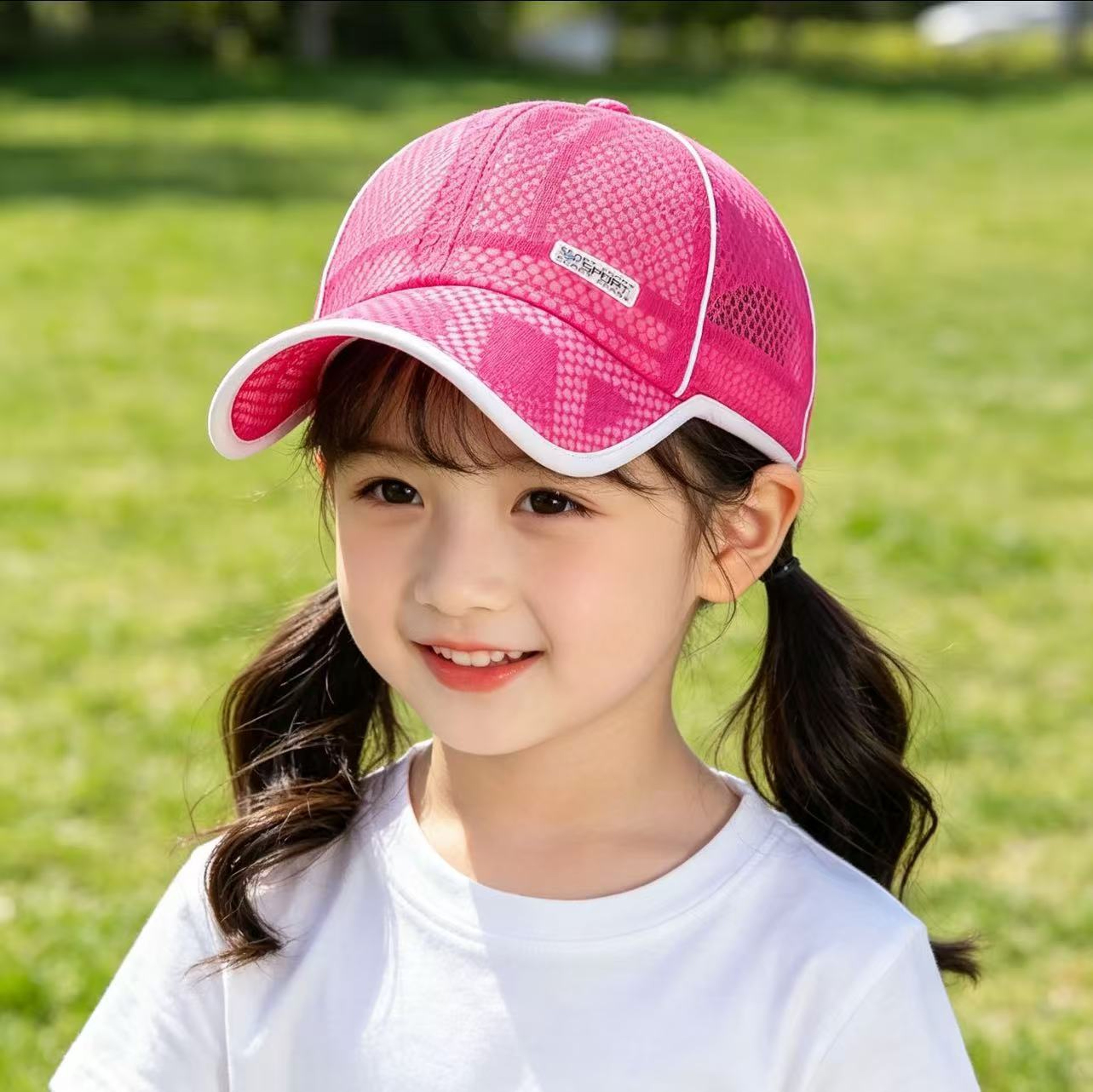 Kids Summer Sun Hat Breathable Mesh Baseball Cap For Outdoor Sun Protection 1
