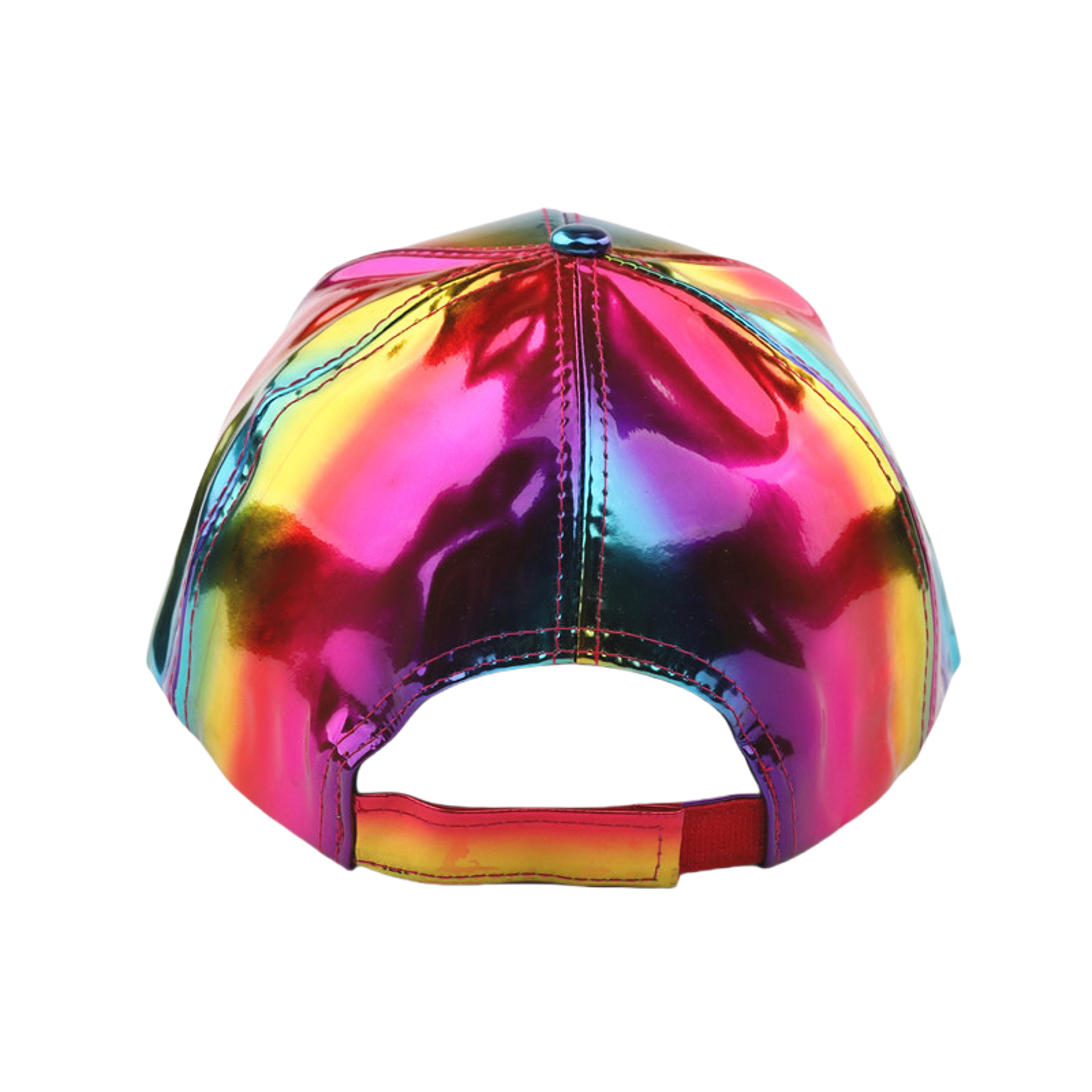Holographic Rainbow Color Changing Baseball Cap Adjustable Laser Snapback Party Hat – view 5