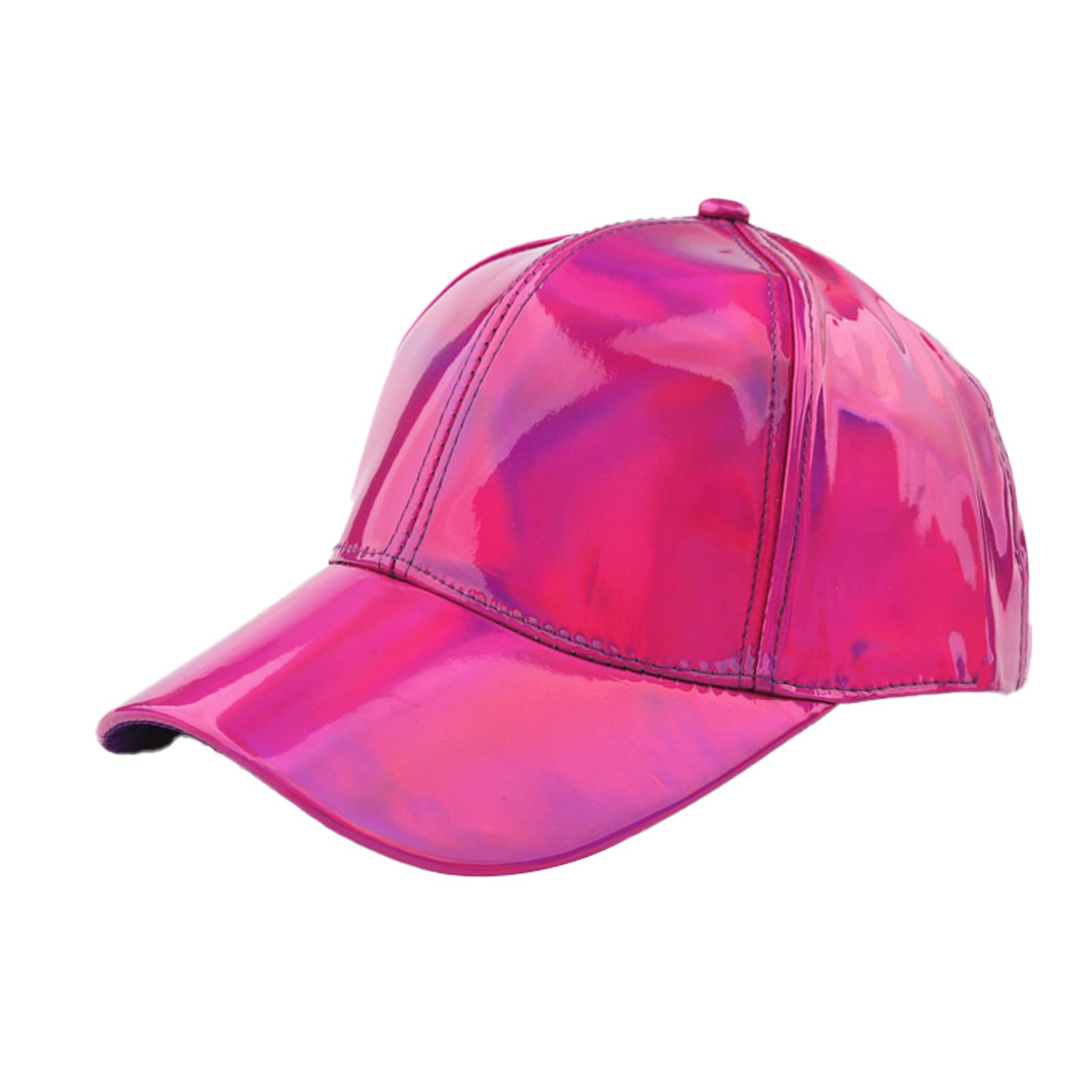 Holographic Rainbow Color Changing Baseball Cap Adjustable Laser Snapback Party Hat – view 8