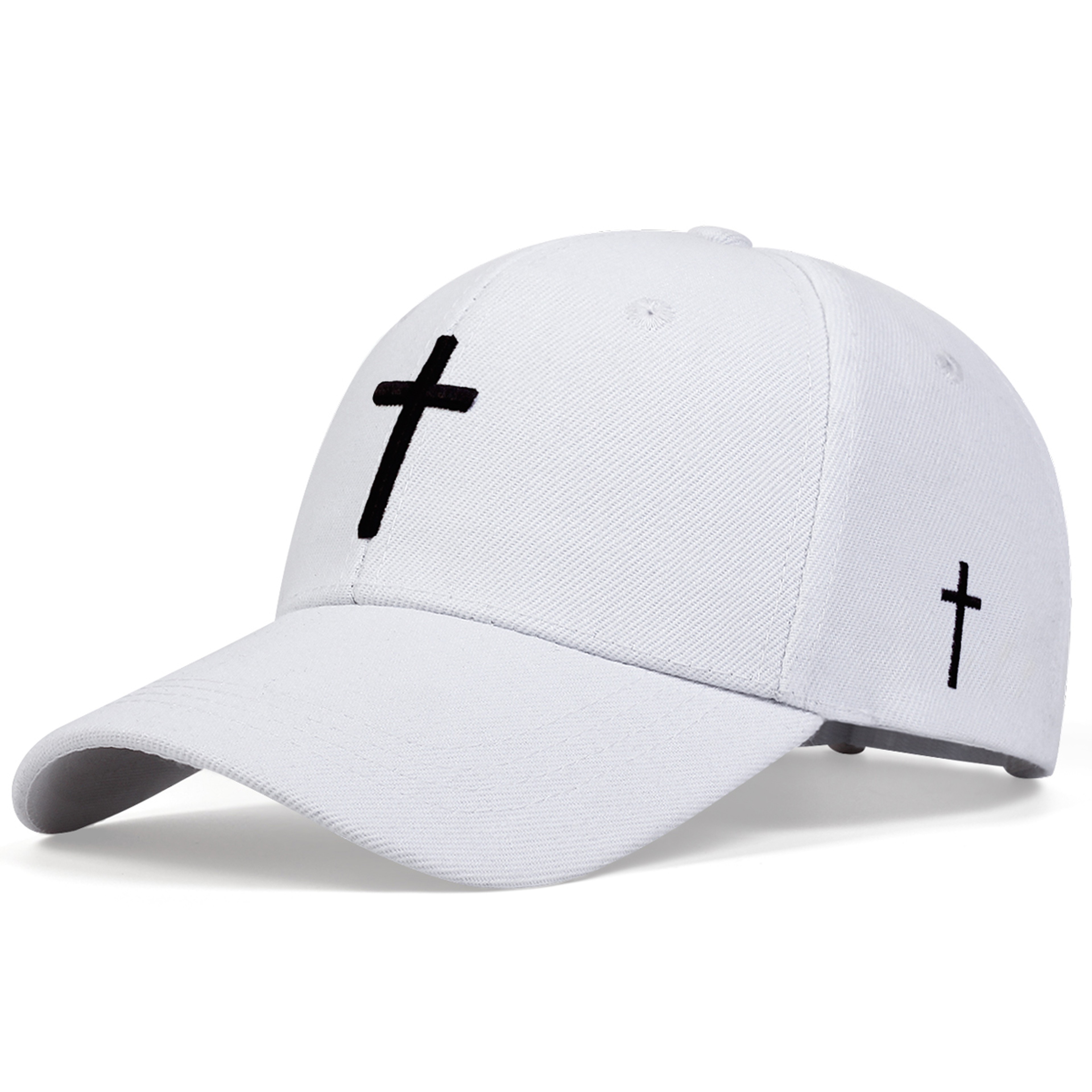 Classic Black Cotton Baseball Cap Adjustable Unisex Dad Hat for Everyday Casual Style – view 3