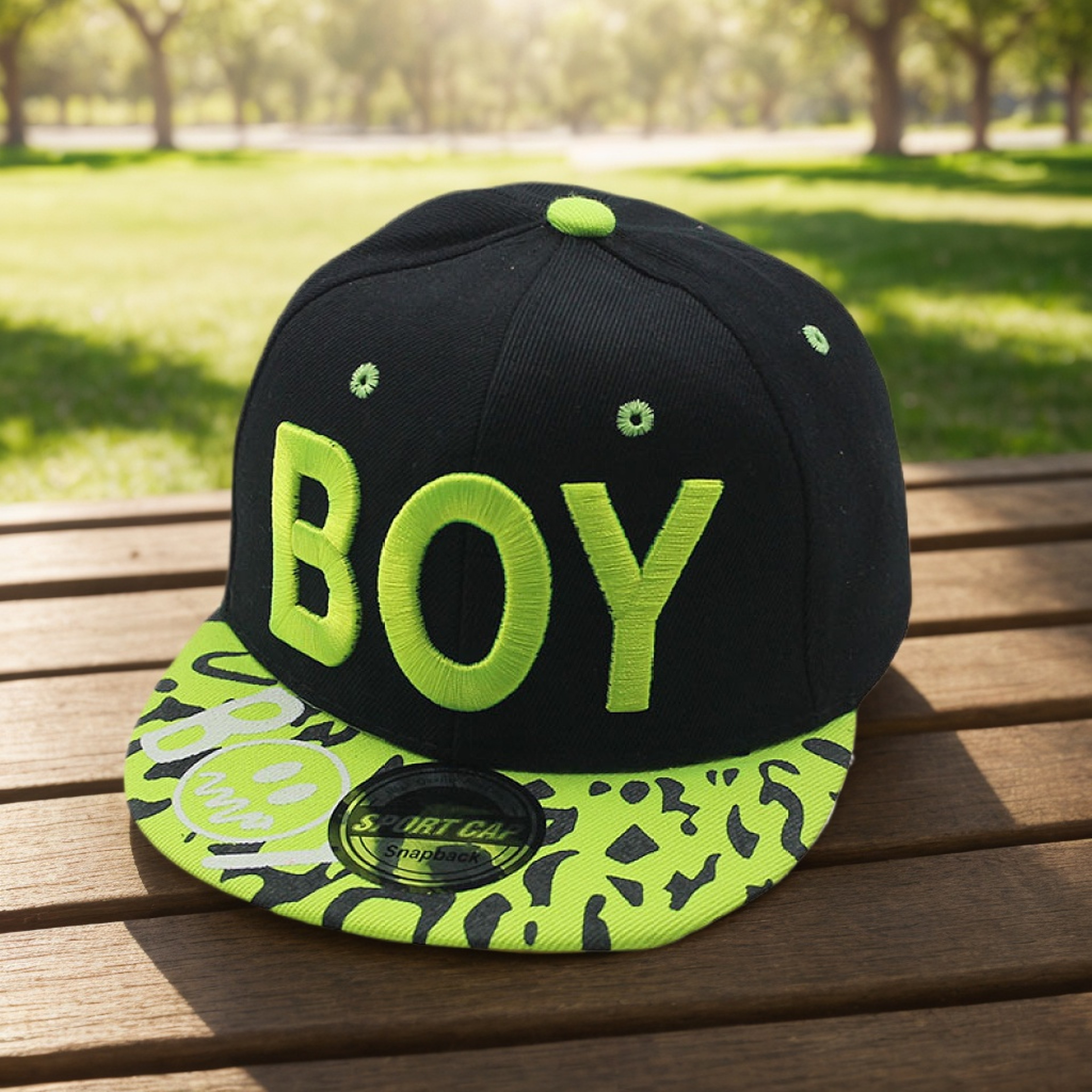 Kids Embroidered Baseball Cap Adjustable Snapback Sun Hat for Boys and Girls – view 6