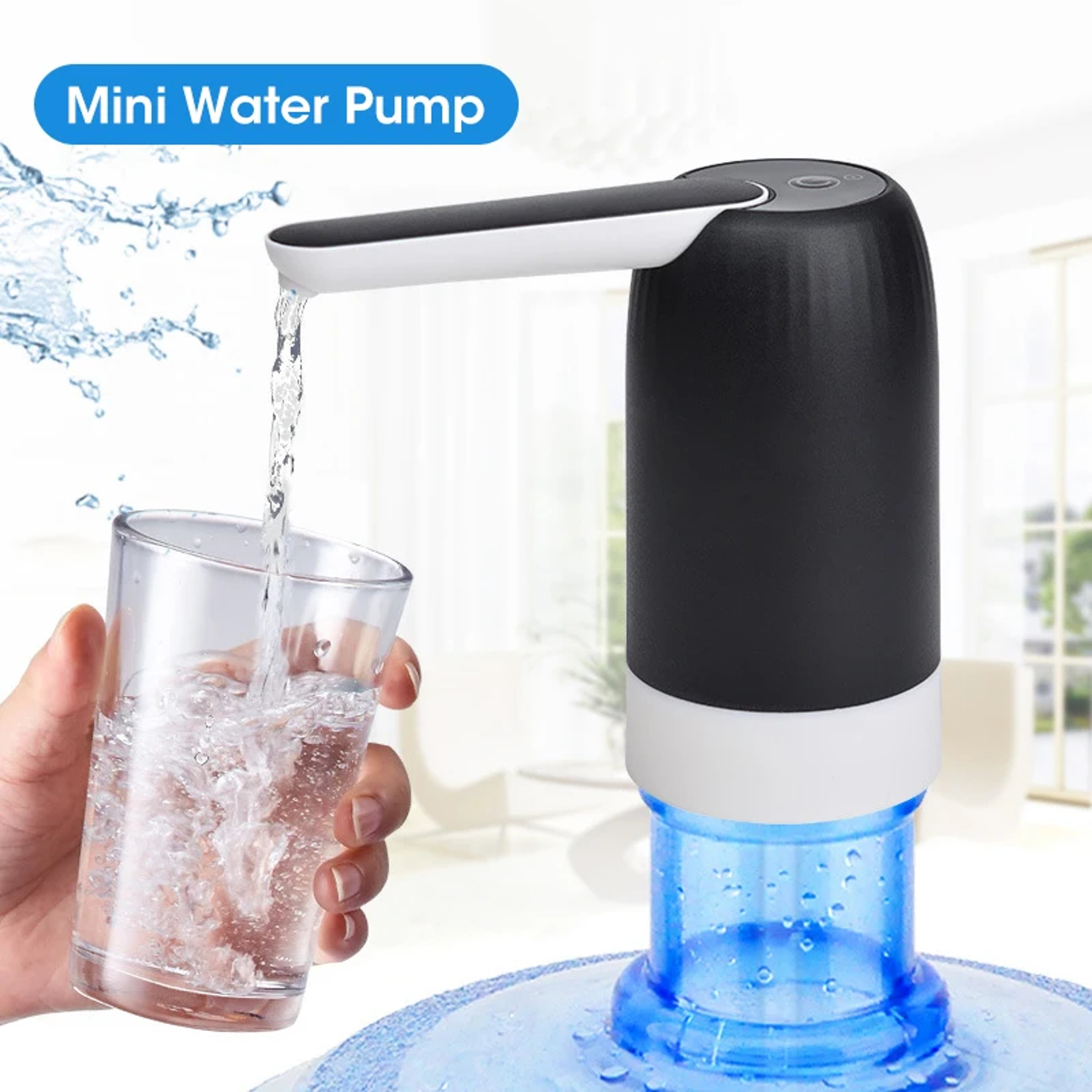 Automatic USB Rechargeable Water Bottle Pump One Touch Portable Water Dispenser 2
