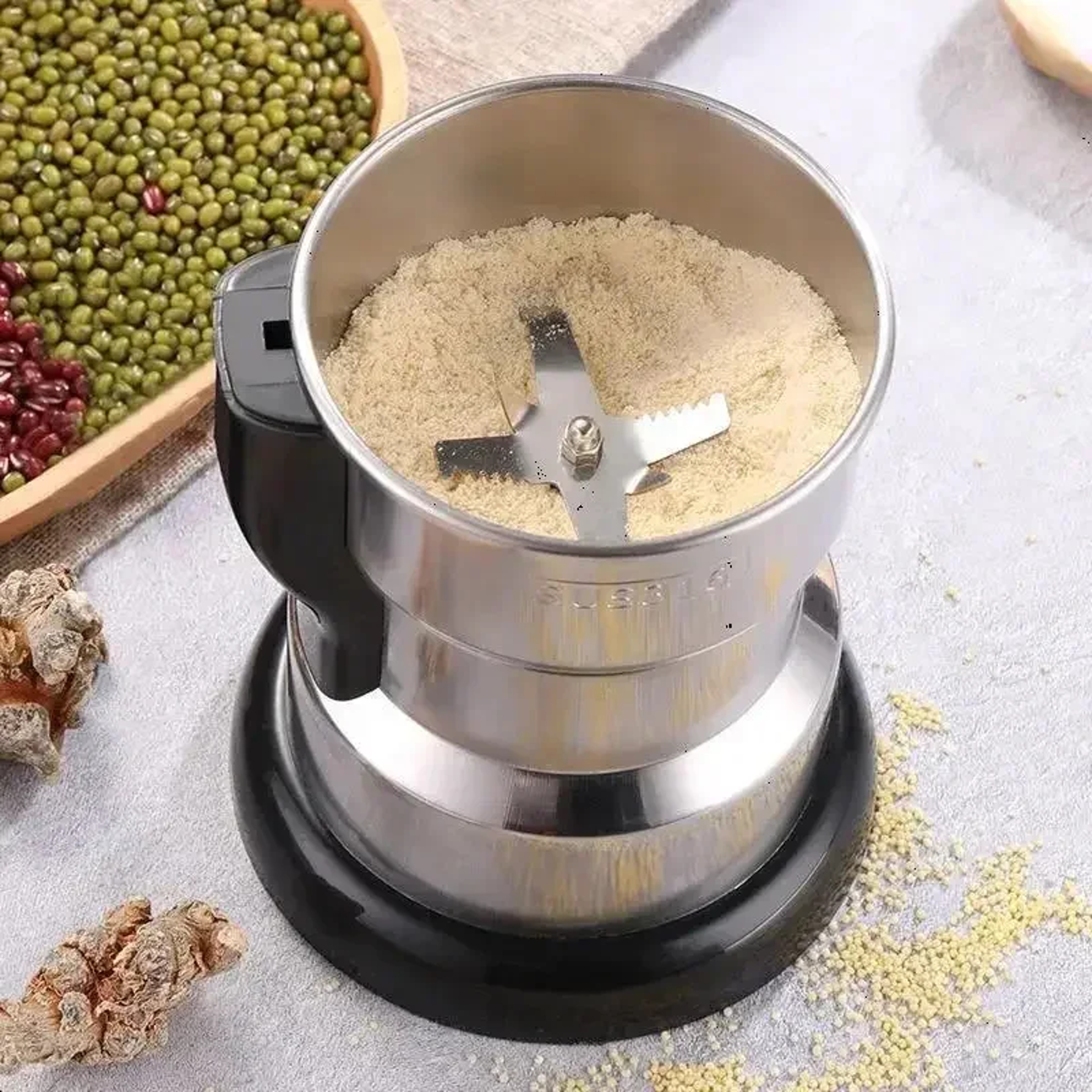 Electric Coffee Grinder Multifunctional Spice Nut and Grain Grinder for Home Kitchen – view 2