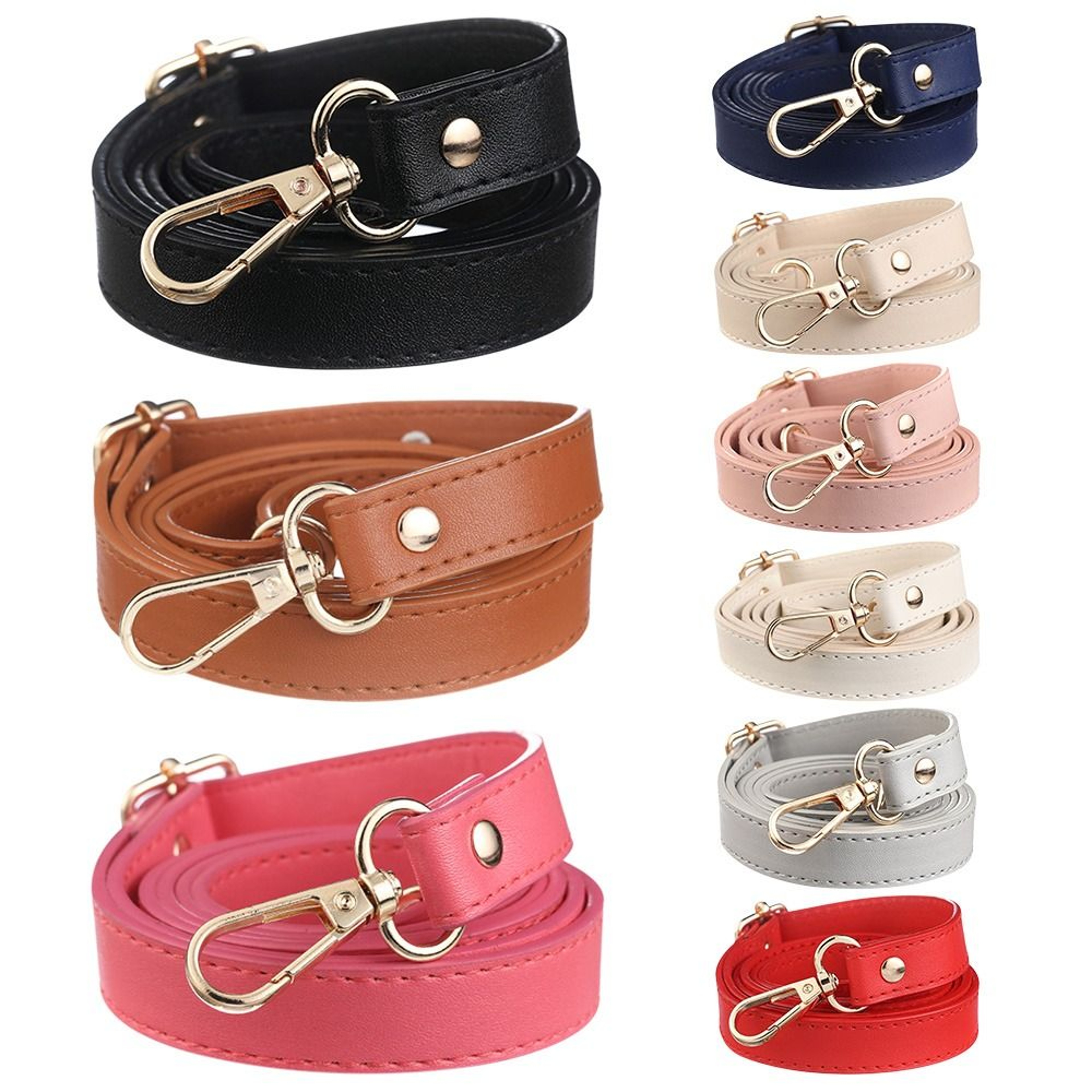 Adjustable Leather Crossbody Bag Strap Replacement Shoulder Belt – view 5