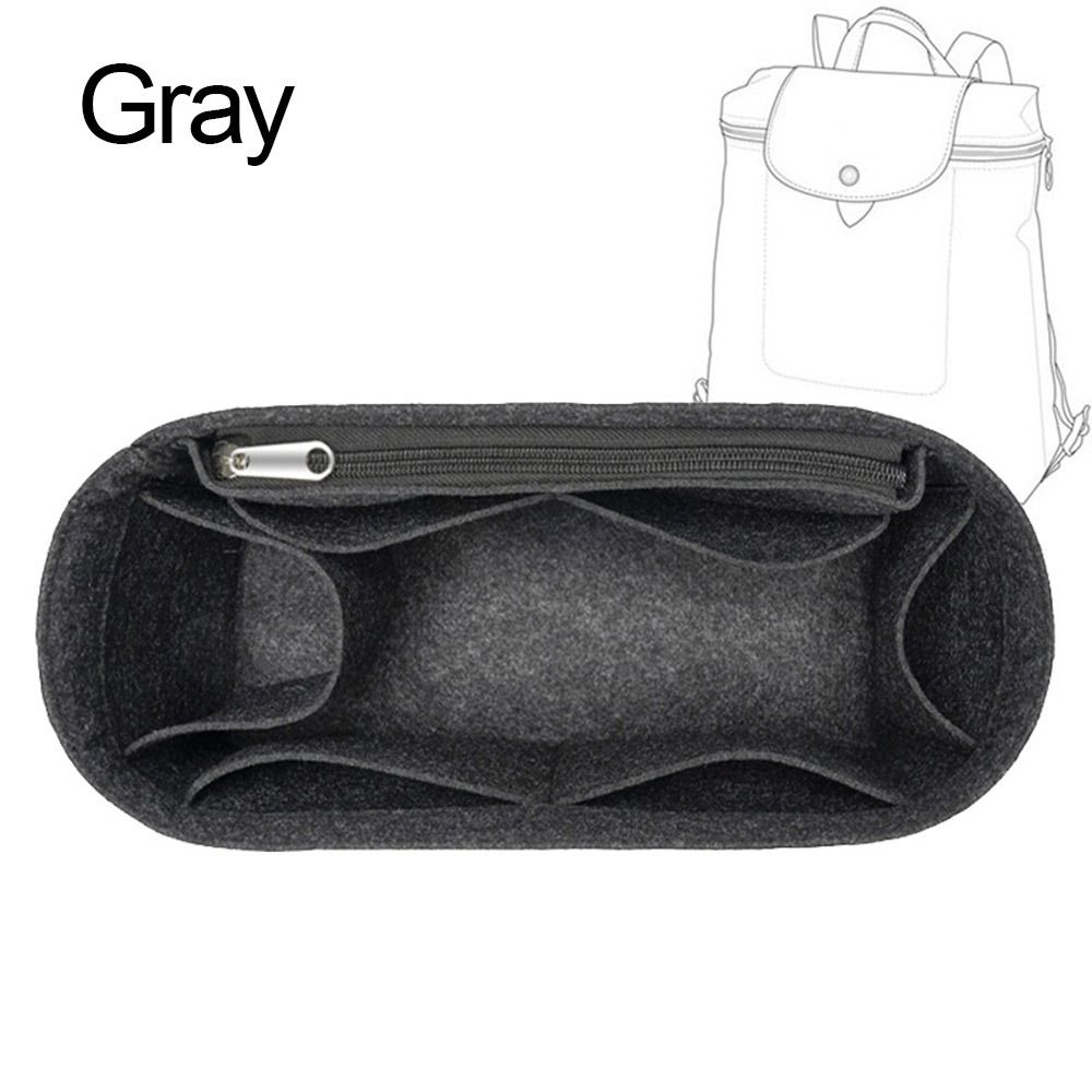 Felt Backpack Organizer Insert With Multi Pocket Purse Liner For Travel And Everyday Storage 9